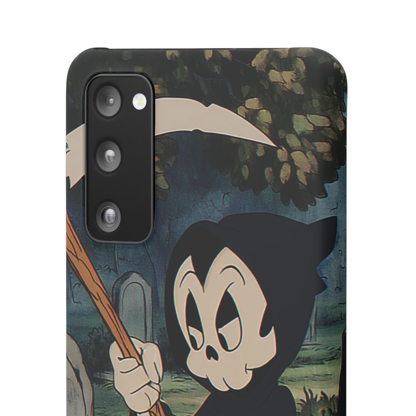 Grim Reaper Snap Case, Halloween Phone Case, Cute Death Phone Cover, Spooky Accessories, Unique Phone Protector