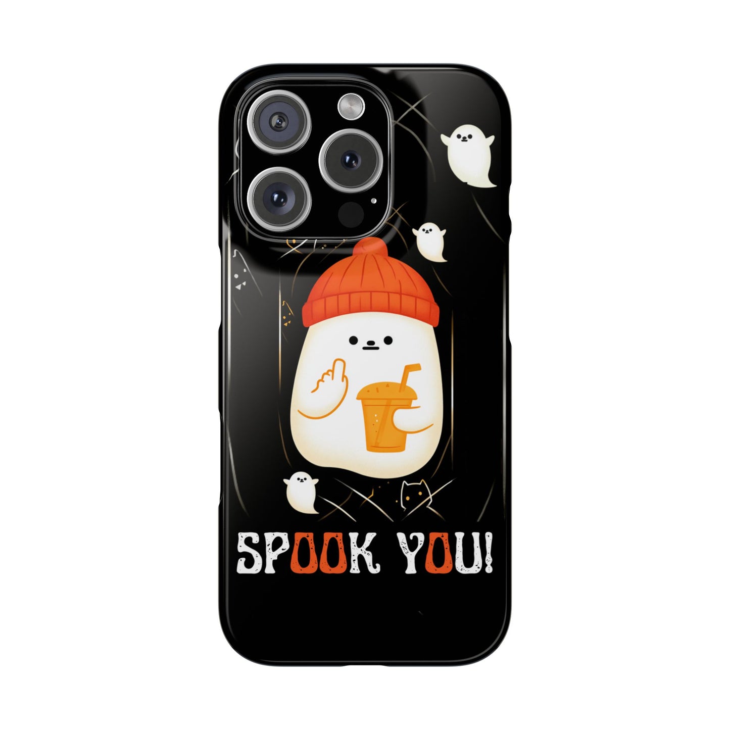 Spook You Halloween Ghost Snap Case Kawaii Protective Phone Cover for iPhone and Samsung