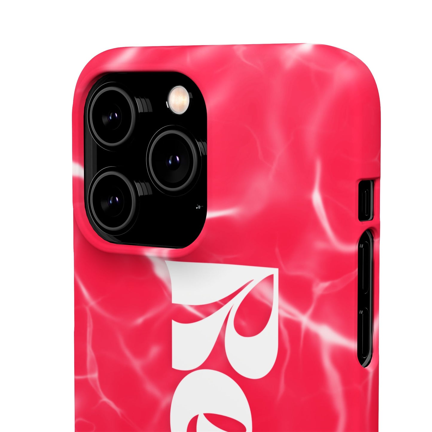 Vibrant Red Snap Case for iPhone, Trendy Phone Cover, Gift for Her, Summer Accessory, Stylish Tech Protection