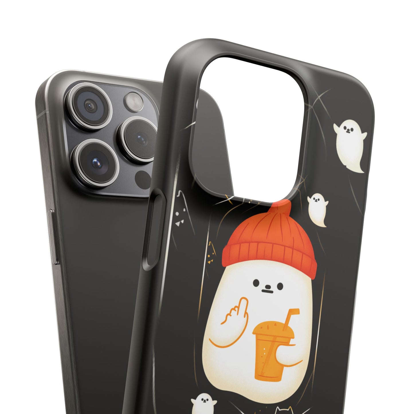 Spook You Halloween Ghost Snap Case Kawaii Protective Phone Cover for iPhone and Samsung
