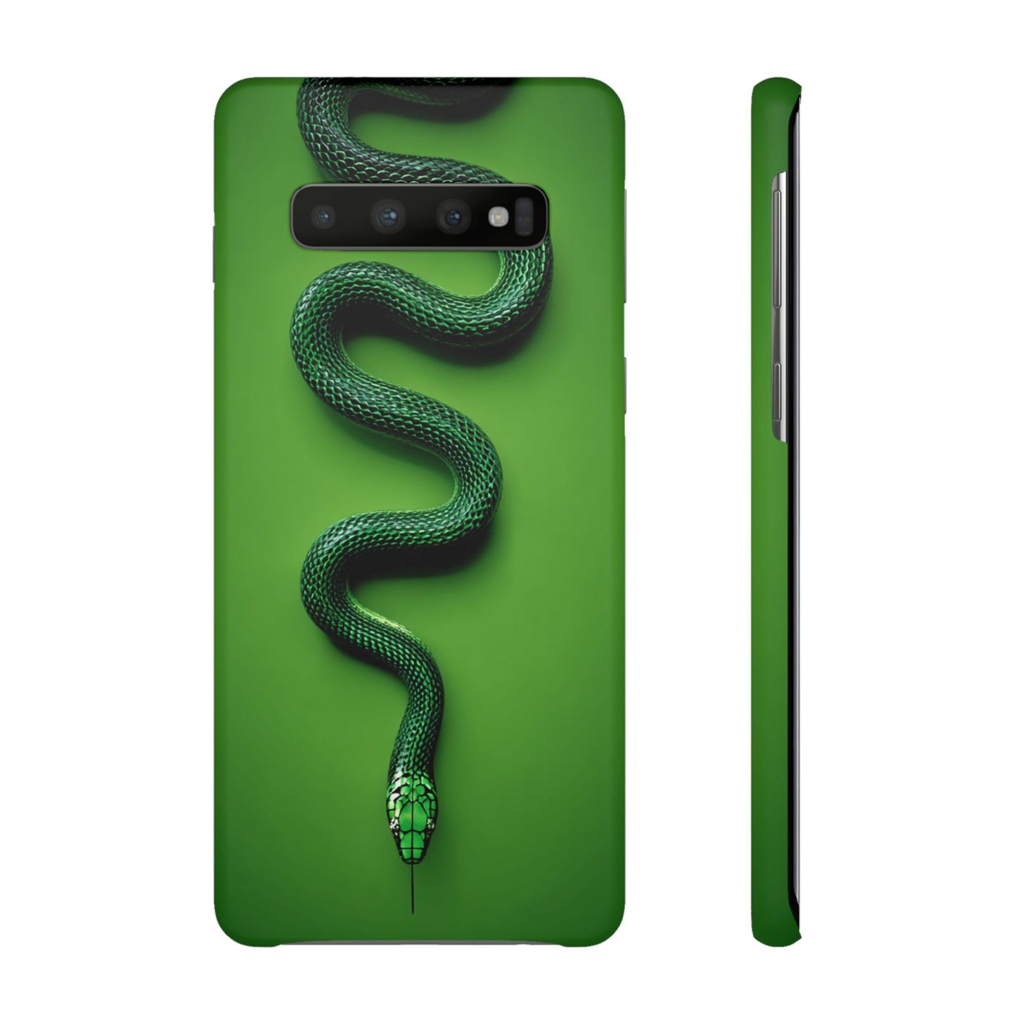 Green Snake Snap Case for iPhone, Stylish Phone Cover, Unique Gift, Trendy Accessory, Birthday, Nature Lover's Phone Case