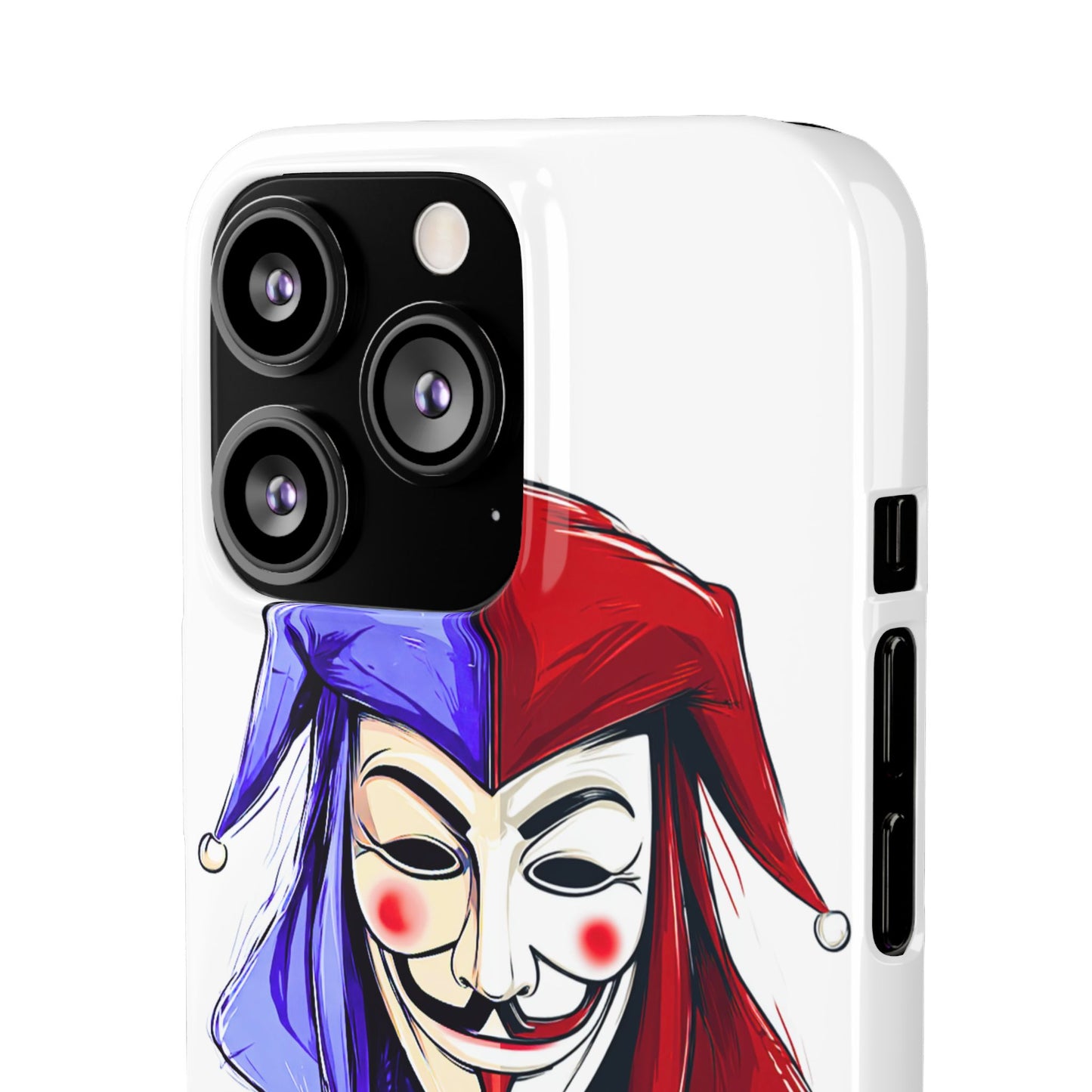 Joker & Anonimous Reunited Guy Fawkes Art Snap Case and Protective Phone Cover For iPhone and Samsung