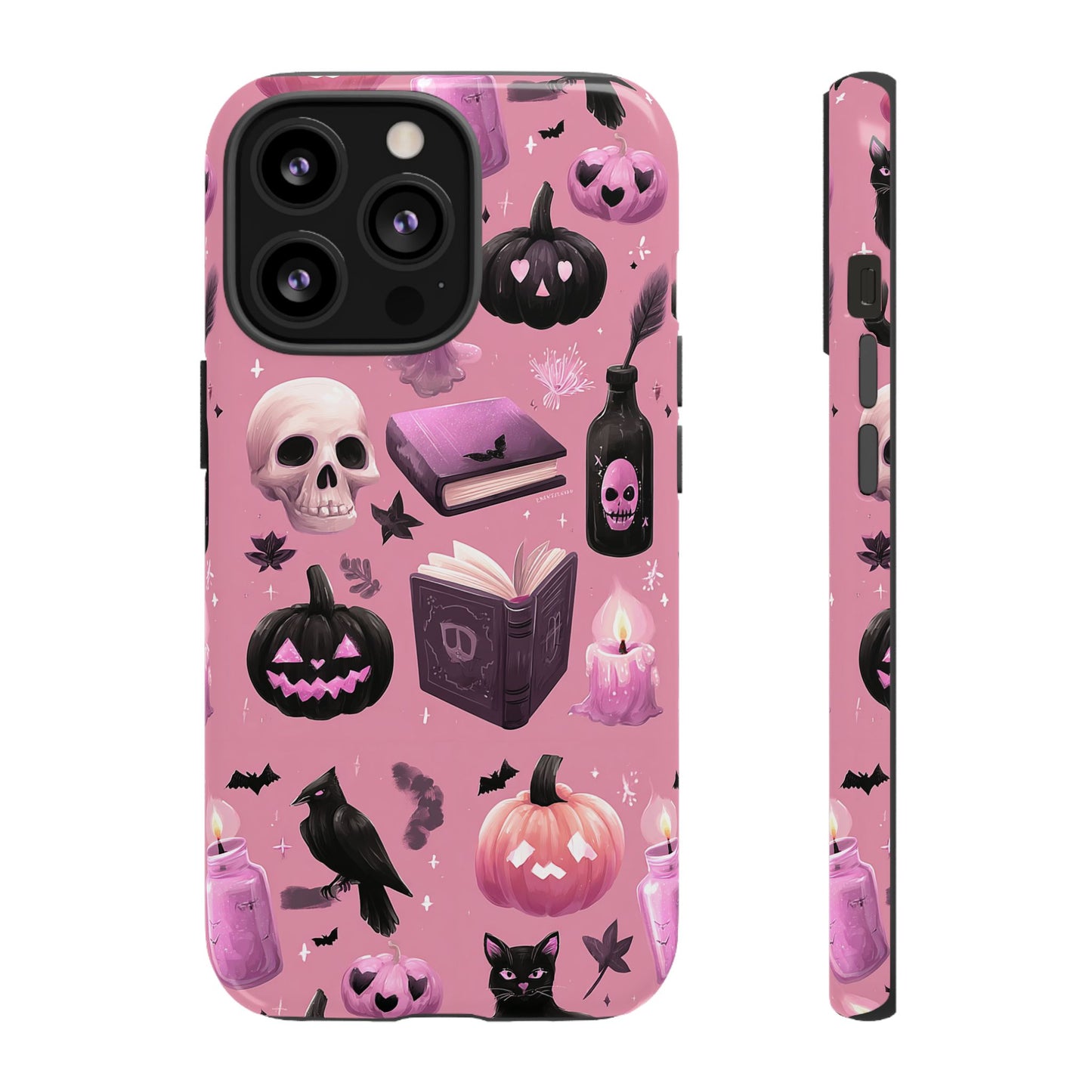 Spooky Phone Case - Halloween Design, Cute Costume Accessory, Fall Decor, Gift for Cat Lovers, Witchy Vibes, Trick or Treat