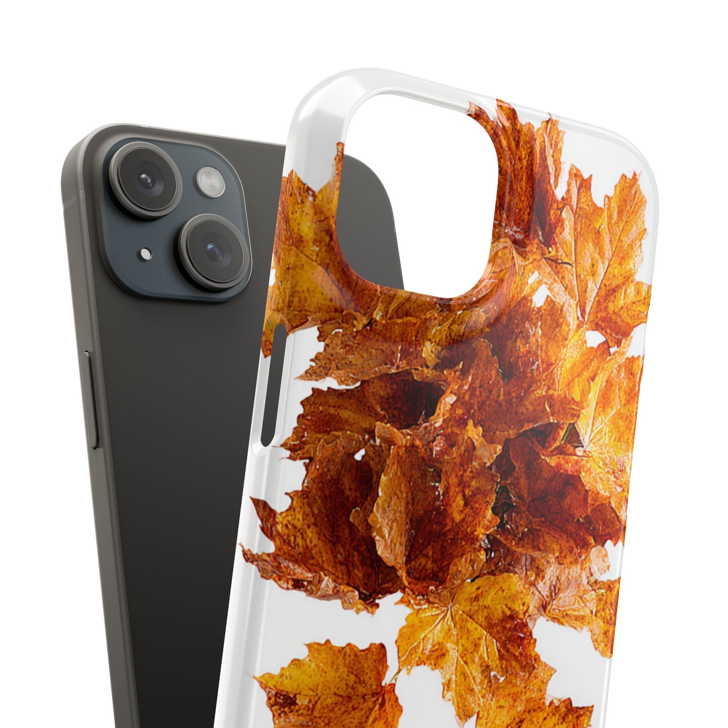 Autumn Leaf Phone Case | Fall Snap Cases, Phone Accessories, Nature Lover Gift, Seasonal Decor, Cozy Fall Vibes