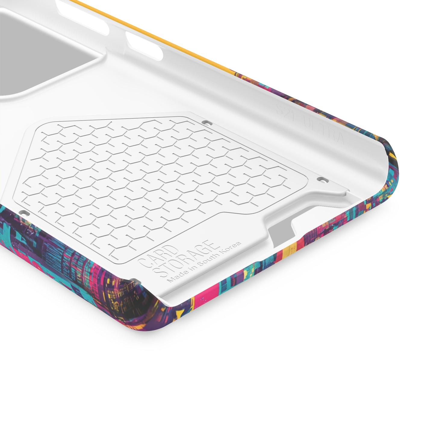 Vibrant Phone Case With Card Holder - Retro Style, Hip Hop Lover's Accessory, Colorful Gift, Music Enthusiast Essential, Unique Phone [...]