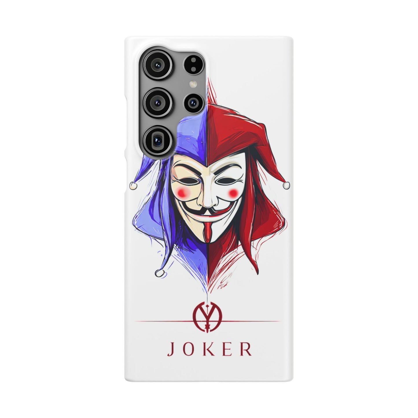 Joker & Anonimous Reunited Guy Fawkes Art Snap Case and Protective Phone Cover For iPhone and Samsung