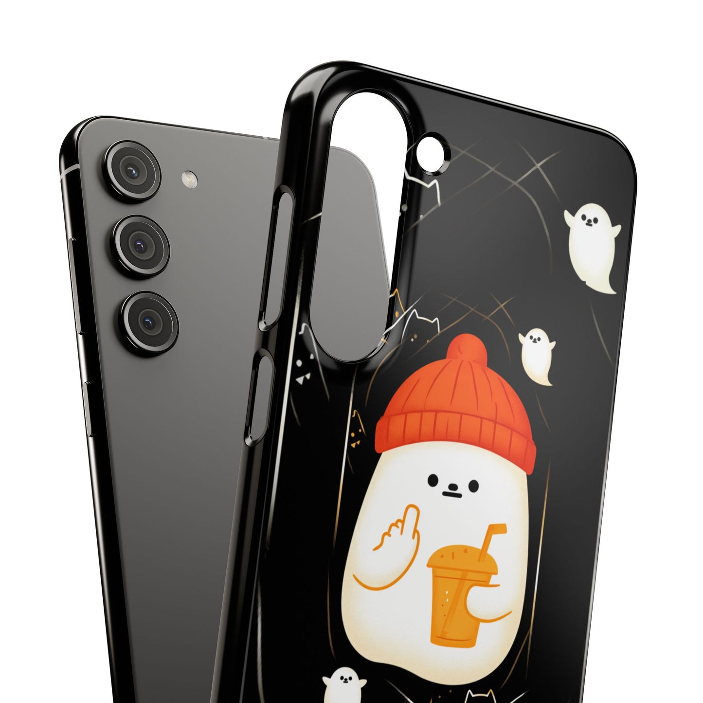 Spook You Halloween Ghost Snap Case Kawaii Protective Phone Cover for iPhone and Samsung