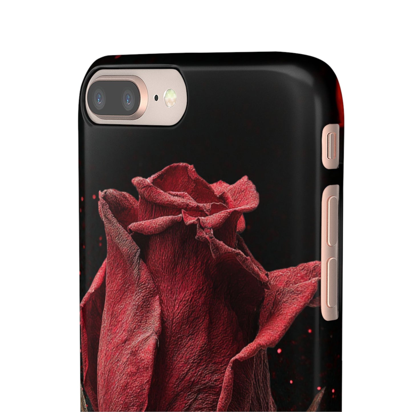 Romantic Rose Snap Case, Floral Phone Cover, Valentines Day Gift, Trendy Mobile Accessory, Heart Design Case, Elegant Phone Protector