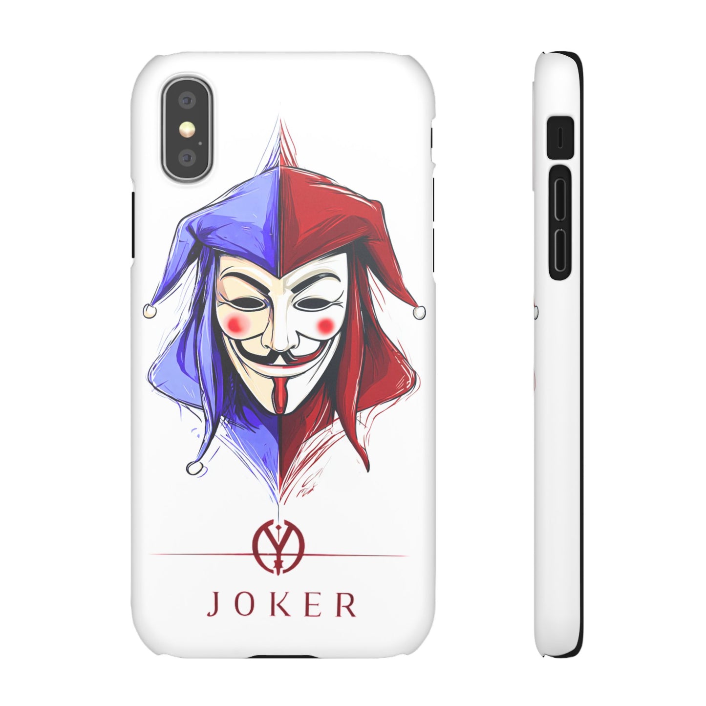 Joker & Anonimous Reunited Guy Fawkes Art Snap Case and Protective Phone Cover For iPhone and Samsung
