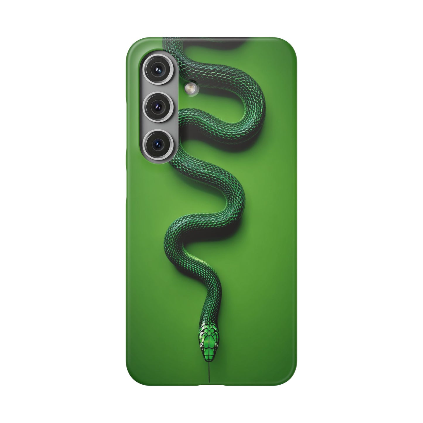 Green Snake Snap Case for iPhone, Stylish Phone Cover, Unique Gift, Trendy Accessory, Birthday, Nature Lover's Phone Case