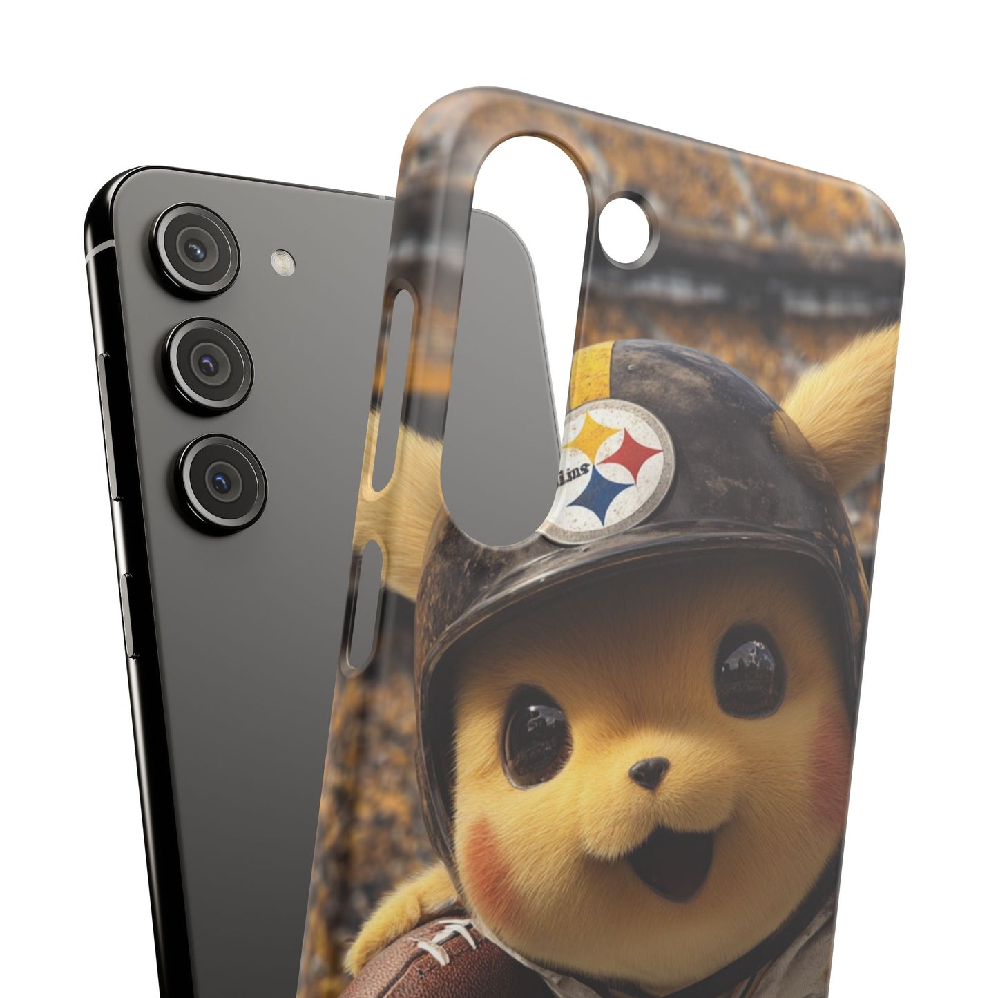 Fun Character Sports Snap Case, Phone Case, Fun Tech Accessory, Cute Gift for Gamers, Football Lovers, Kids.