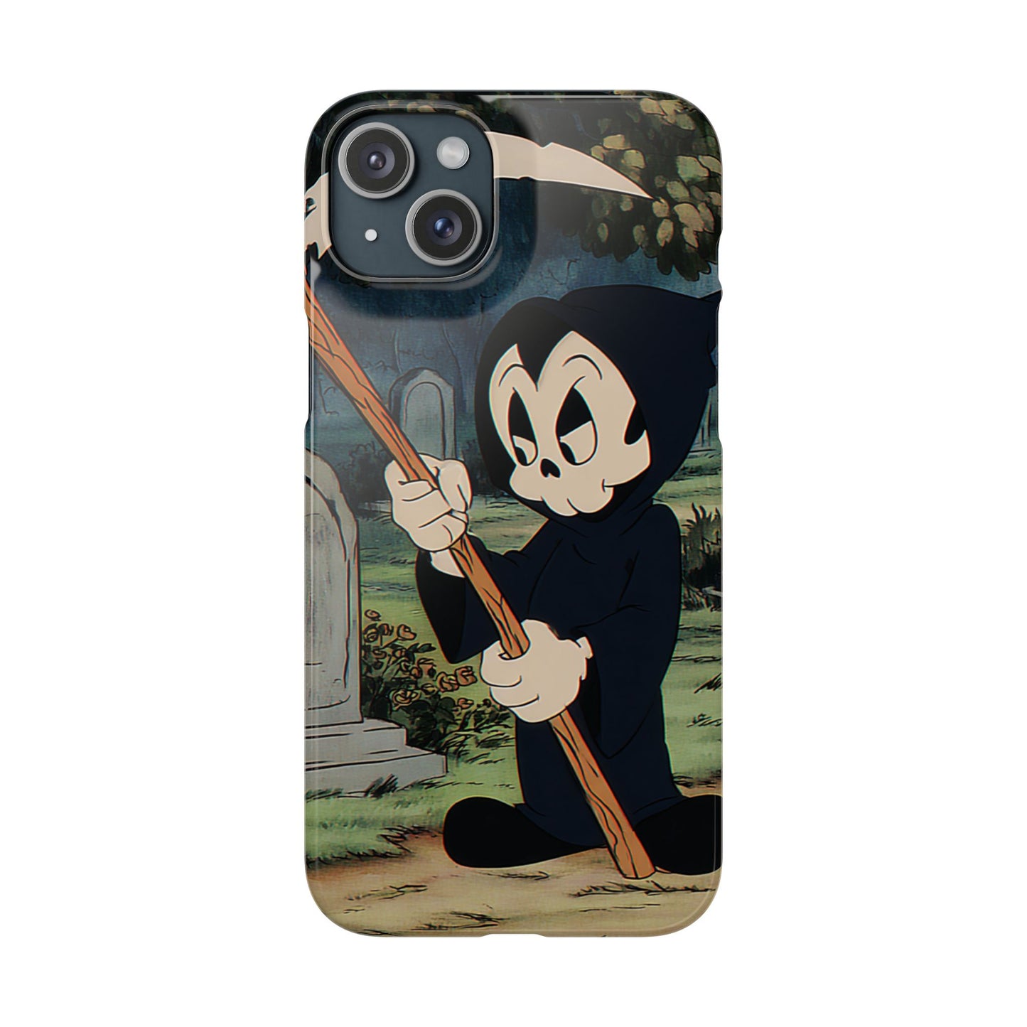 Grim Reaper Snap Case, Halloween Phone Case, Cute Death Phone Cover, Spooky Accessories, Unique Phone Protector
