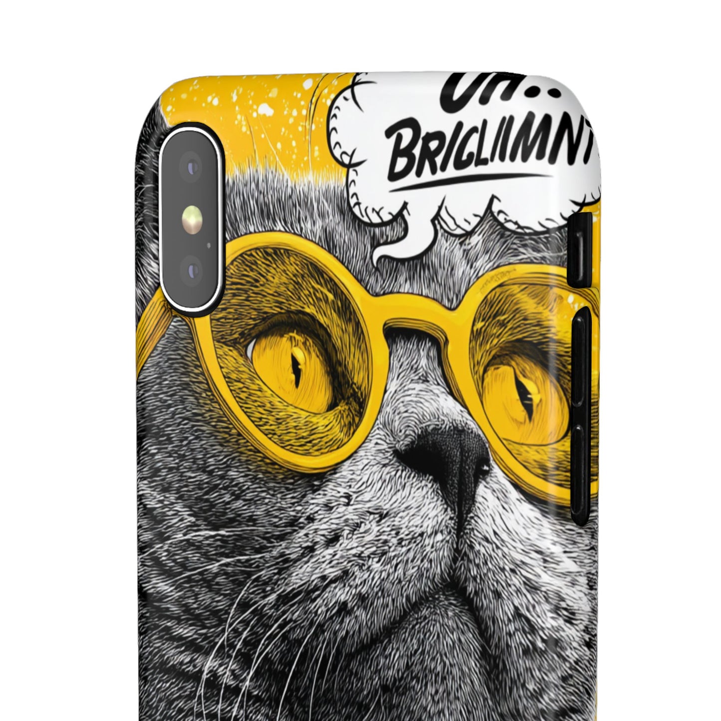 Playful Cat Snap Case - Quirky Phone Cover for Cat Lovers, Gift for Pet Enthusiasts, Funny Accessory for Any Occasion