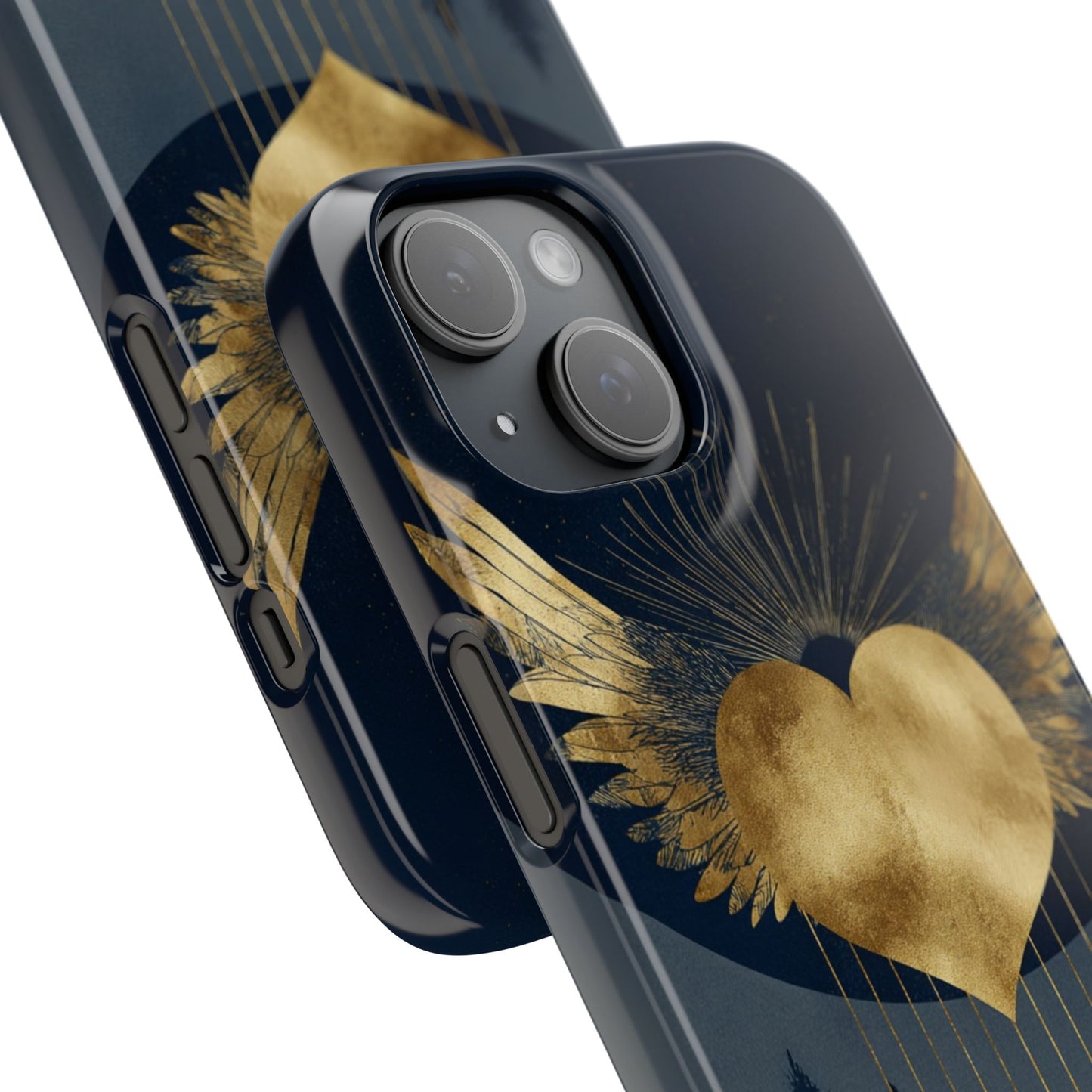 Heart Wing Snap Case, Elegant Phone Cover, Unique Gift, Artistic Accessory, Protective Case for Love and Romance