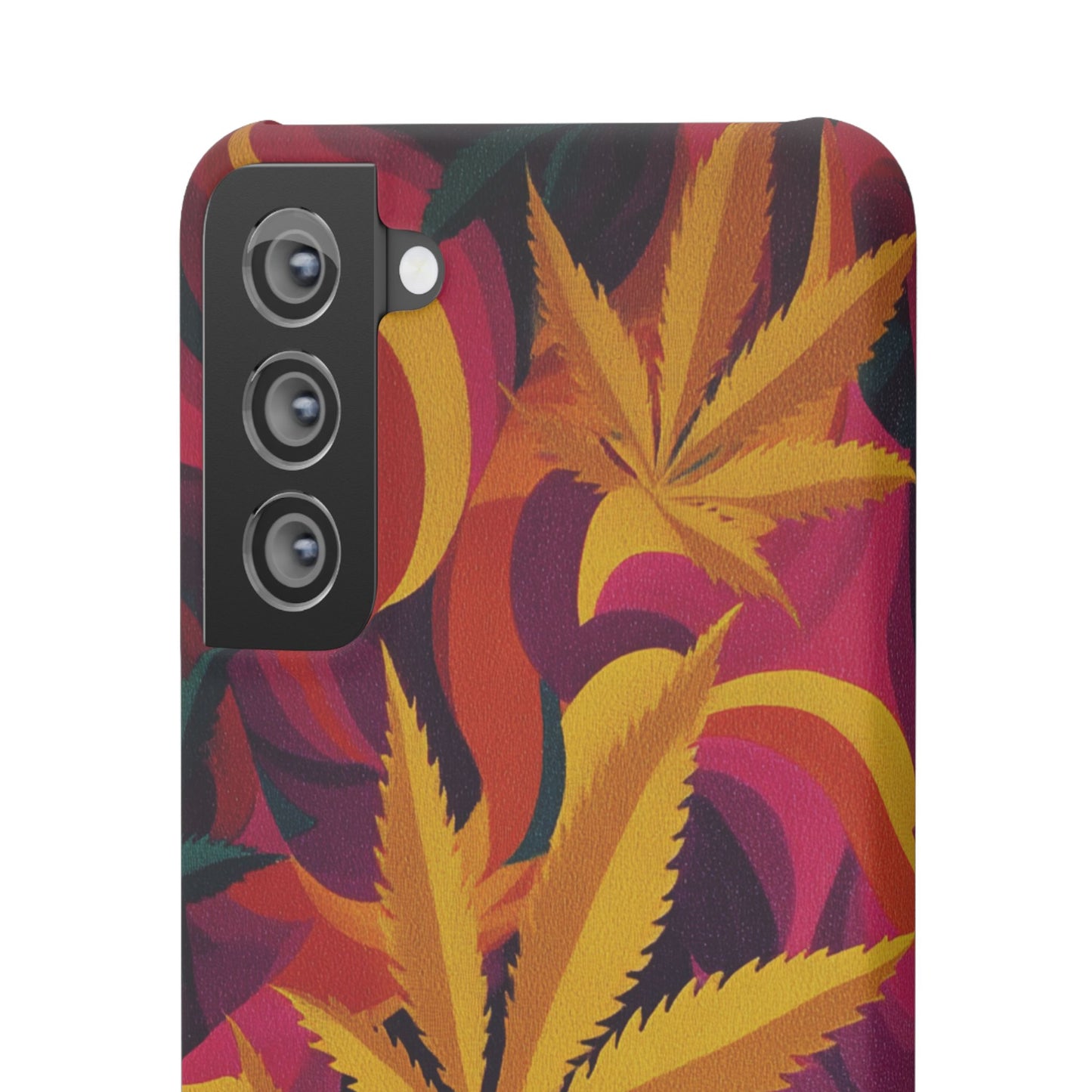 Autumn Vibe Cannabis Snap Case for IPhones and Samsungs Custom