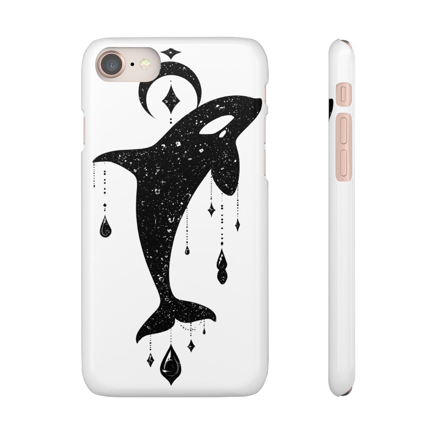 Celestial Orca Snap Case | Phone Cover, Whale Lover Gift, Cosmic Decor, Unique Art, Ocean Vibe