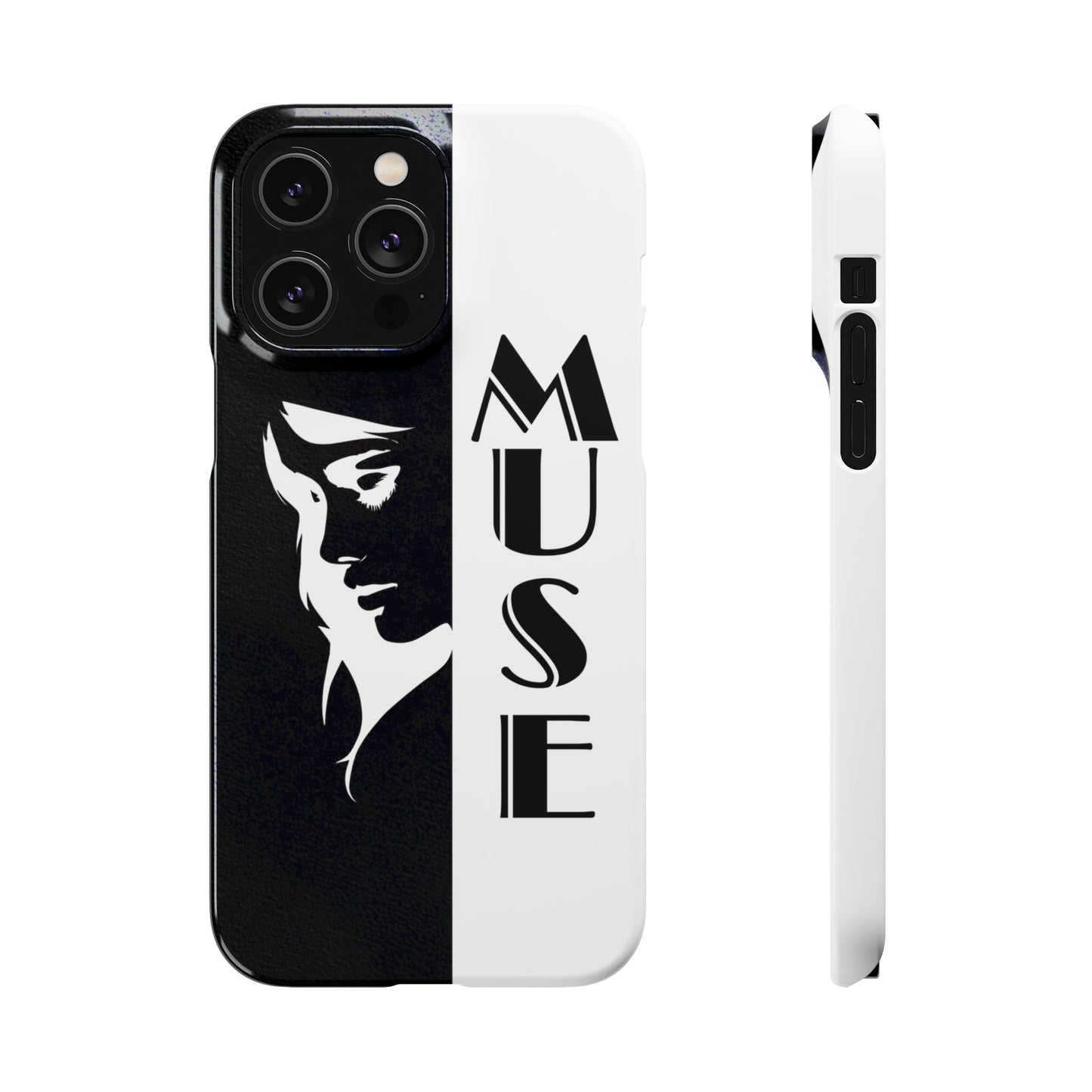 Black And White Bold Muse Snap Case Cover for iPhone and Samsung