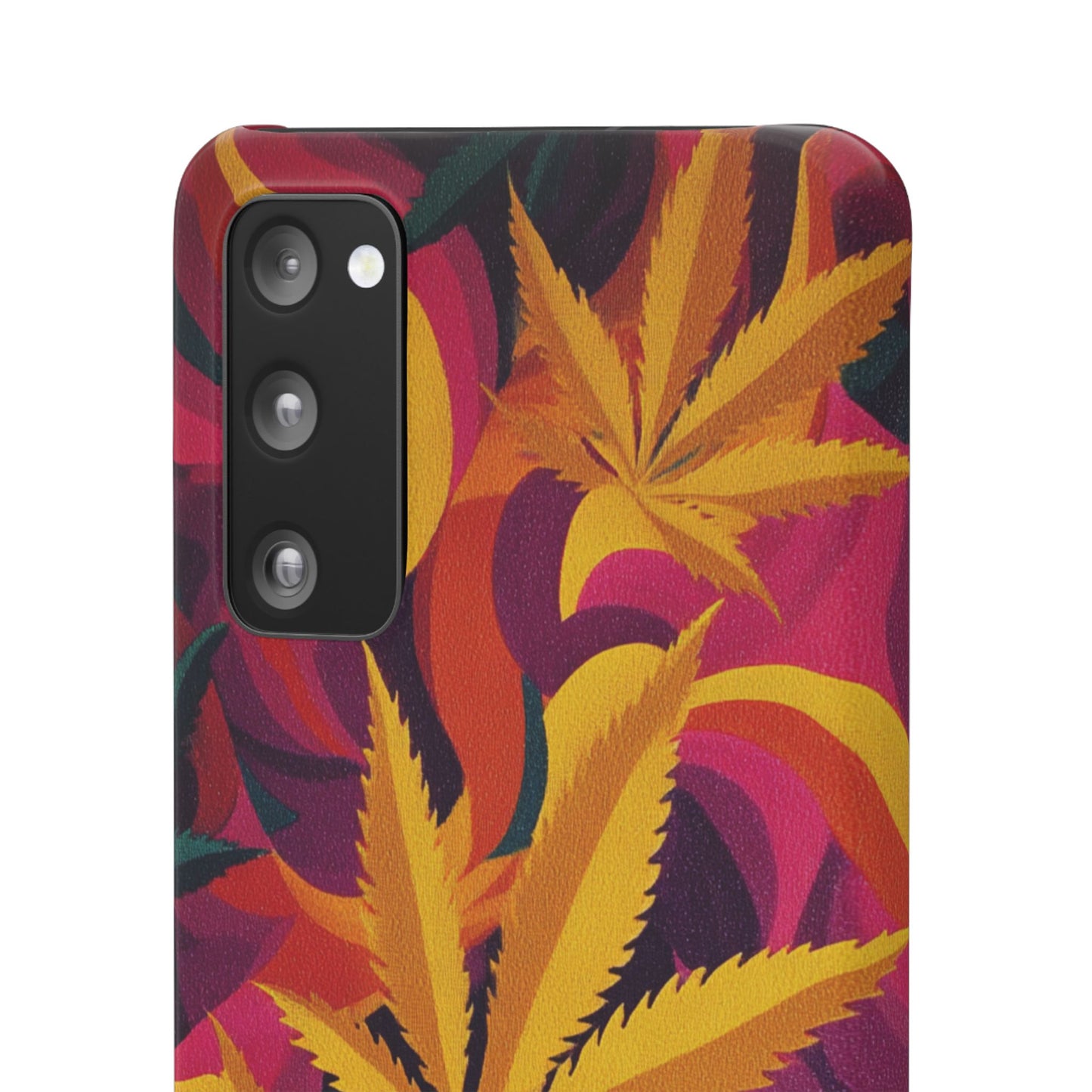 Autumn Vibe Cannabis Snap Case for IPhones and Samsungs Custom