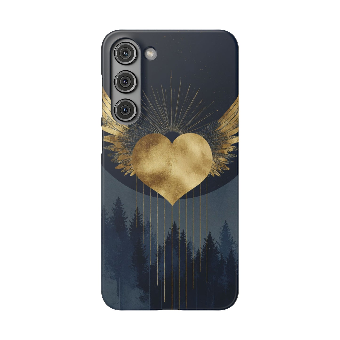 Heart Wing Snap Case, Elegant Phone Cover, Unique Gift, Artistic Accessory, Protective Case for Love and Romance