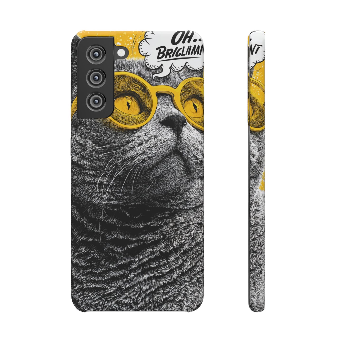 Playful Cat Snap Case - Quirky Phone Cover for Cat Lovers, Gift for Pet Enthusiasts, Funny Accessory for Any Occasion