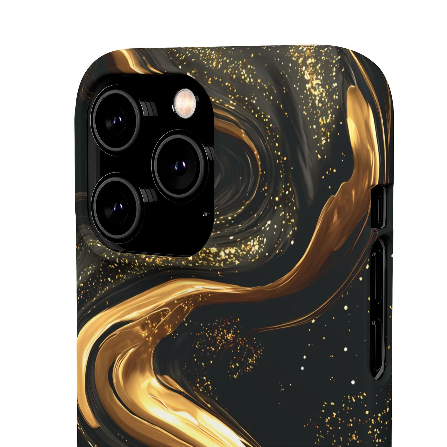 Elegant Gold Swirl Snap Case - Stylish Phone Cover, Modern Accessory, Gift for Her, Luxe Phone Case, Trendy Decor