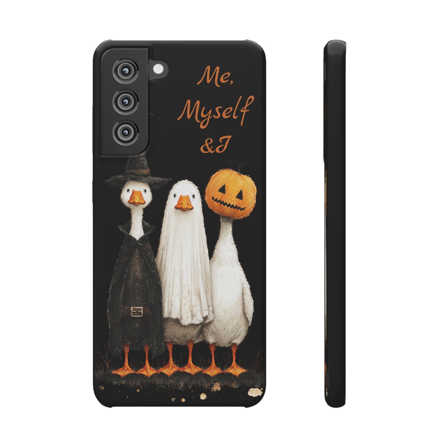 Halloween Goose Snap Case, Funny Goose Phone Case, Fall Accessories, Cute Halloween Gift, Me Myself & I Design