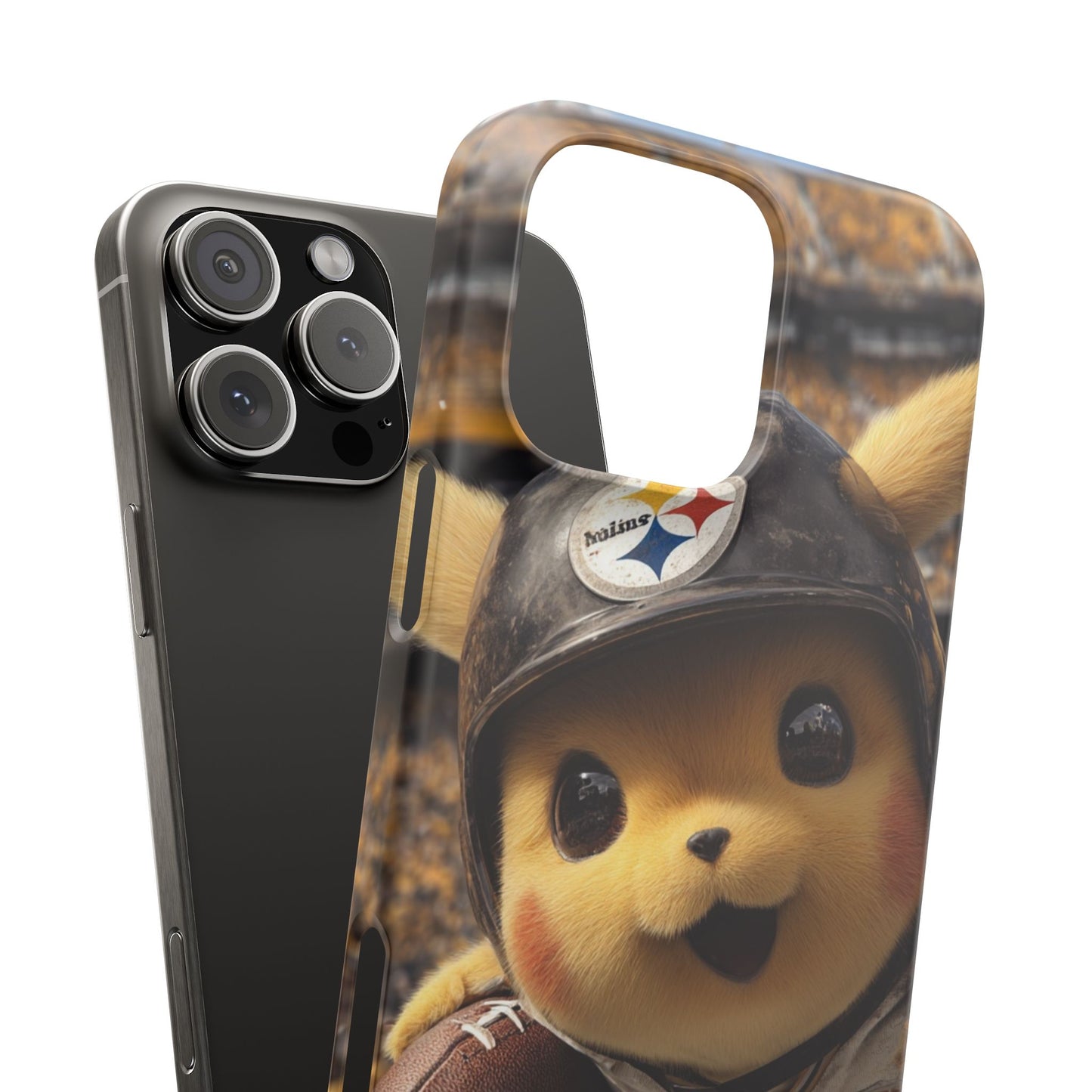 Fun Character Sports Snap Case, Phone Case, Fun Tech Accessory, Cute Gift for Gamers, Football Lovers, Kids.