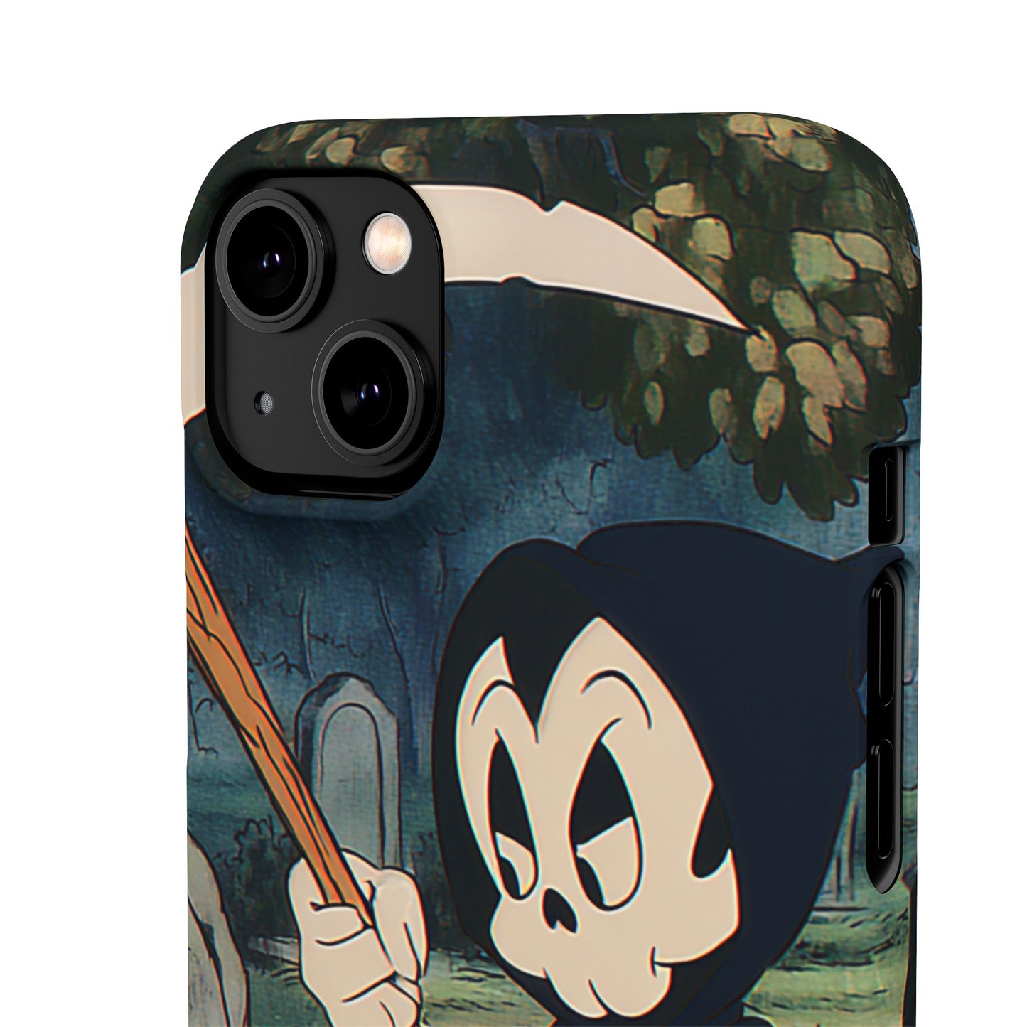 Grim Reaper Snap Case, Halloween Phone Case, Cute Death Phone Cover, Spooky Accessories, Unique Phone Protector