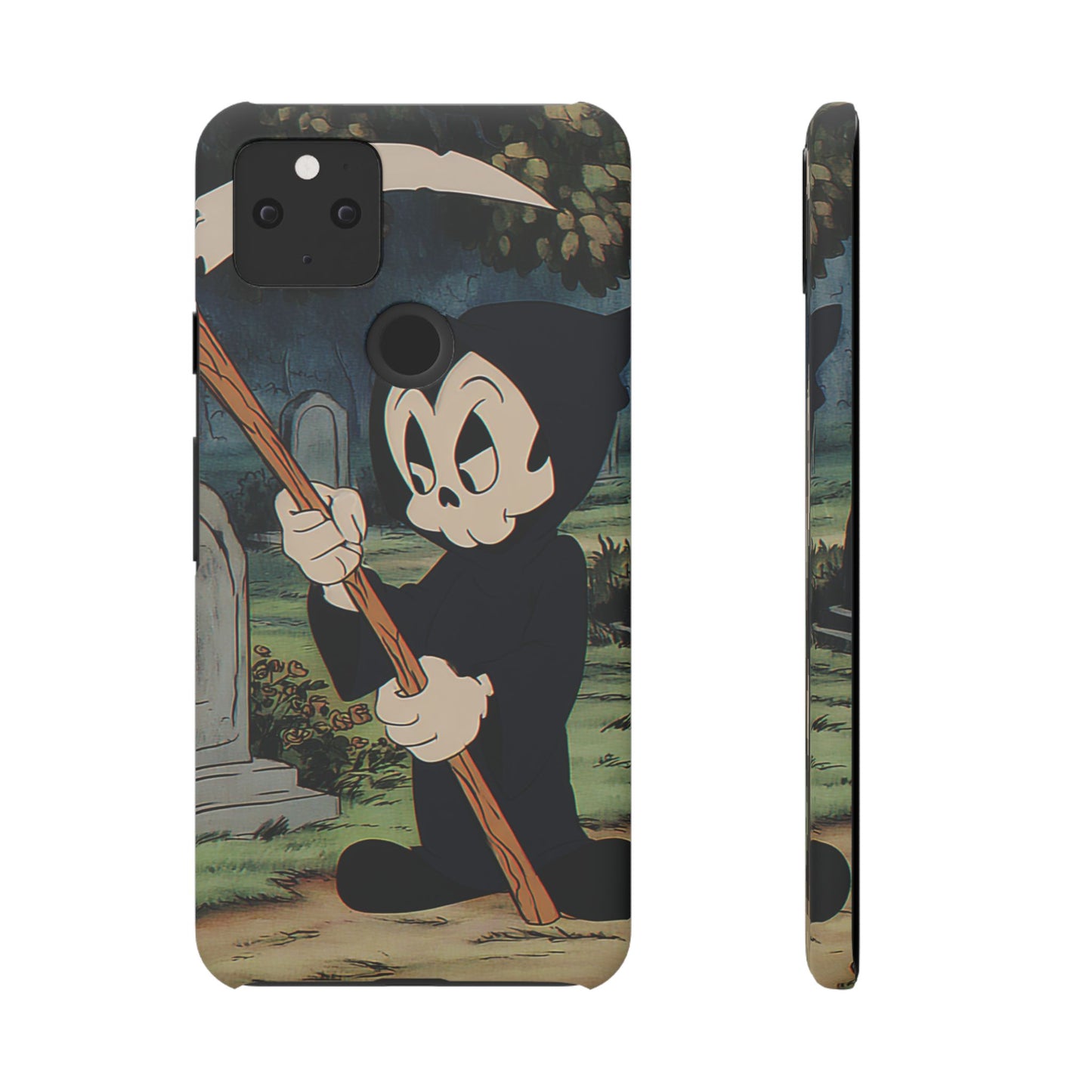 Grim Reaper Snap Case, Halloween Phone Case, Cute Death Phone Cover, Spooky Accessories, Unique Phone Protector