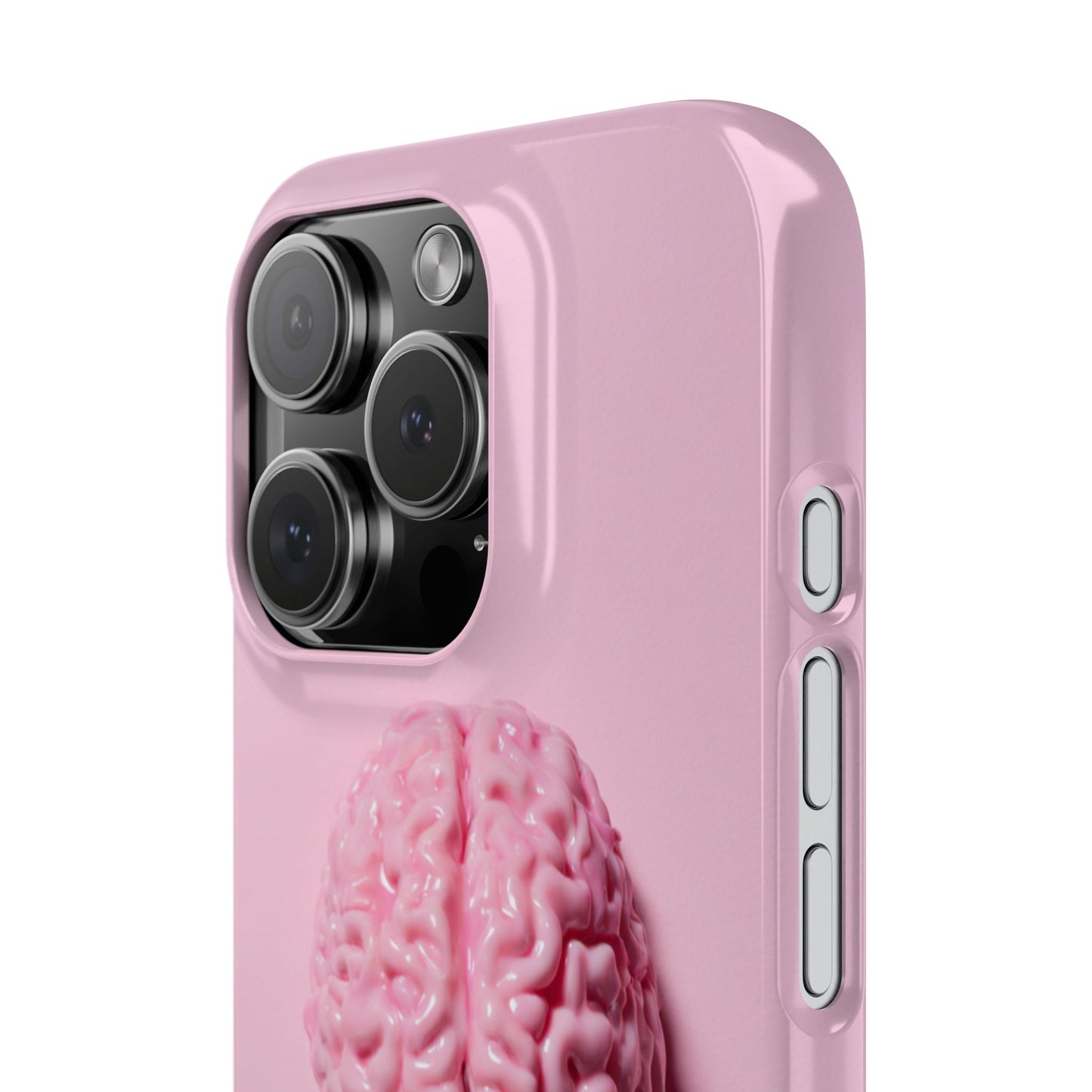 Slim Cases, Brain Design Phone Case With Card Holder, Cute Tech Accessory, Unique Gift for Students, Stylish Phone Protection, Valentine's