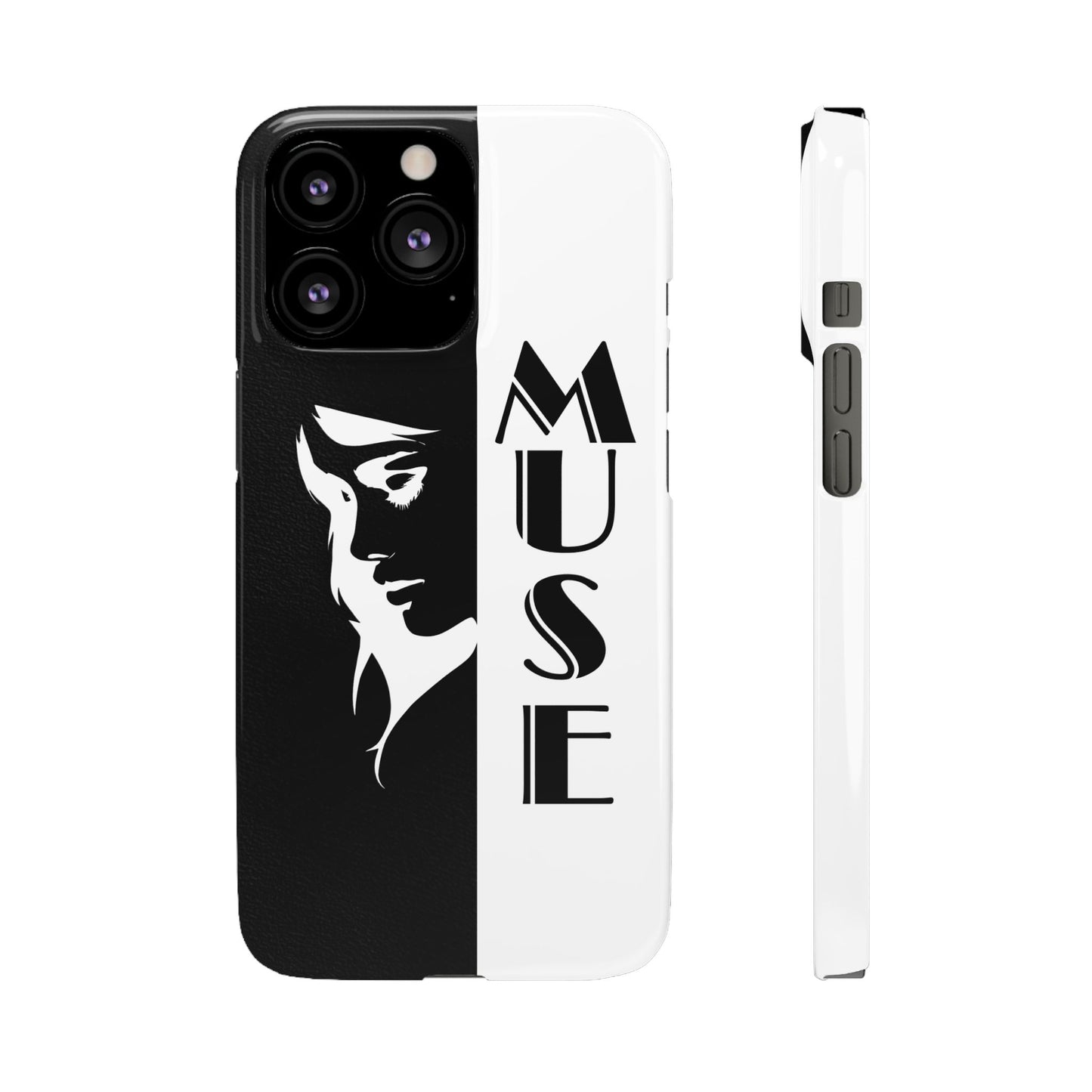 Black And White Bold Muse Snap Case Cover for iPhone and Samsung