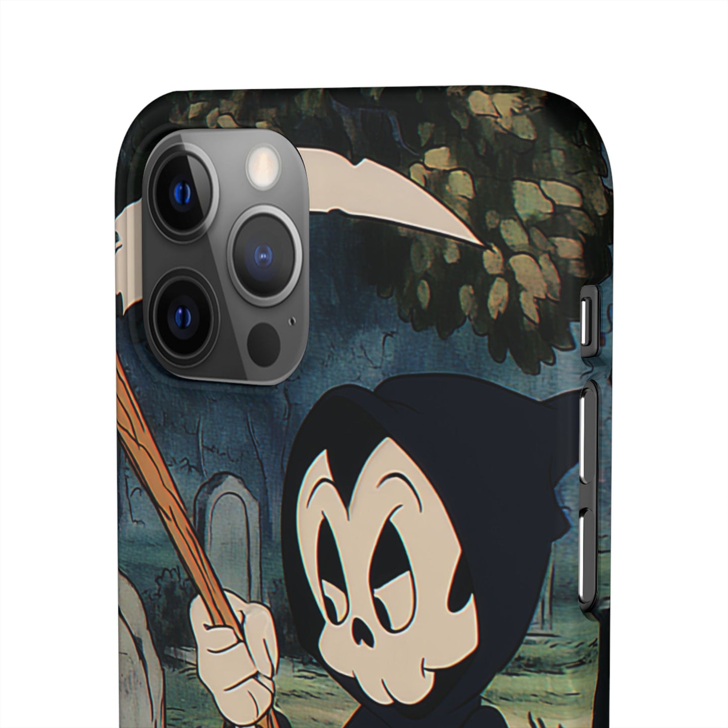 Grim Reaper Snap Case, Halloween Phone Case, Cute Death Phone Cover, Spooky Accessories, Unique Phone Protector