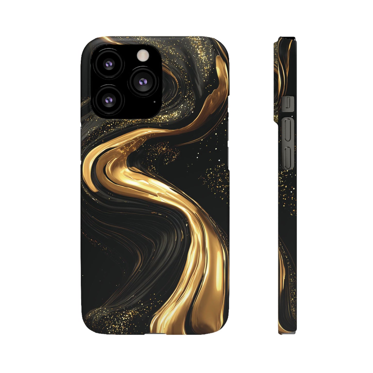Elegant Gold Swirl Snap Case - Stylish Phone Cover, Modern Accessory, Gift for Her, Luxe Phone Case, Trendy Decor