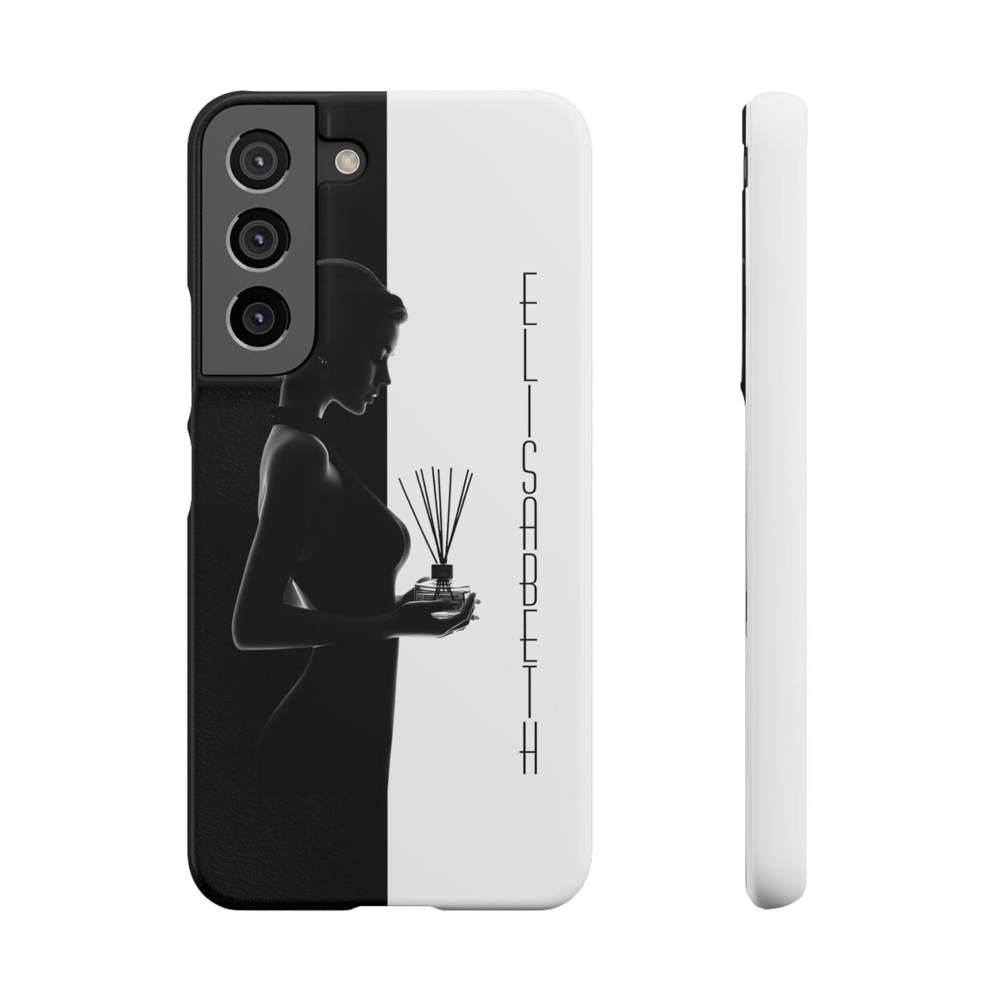 Custom Black and White Snap Case for Women Phone Cover for iPhone and Samsung