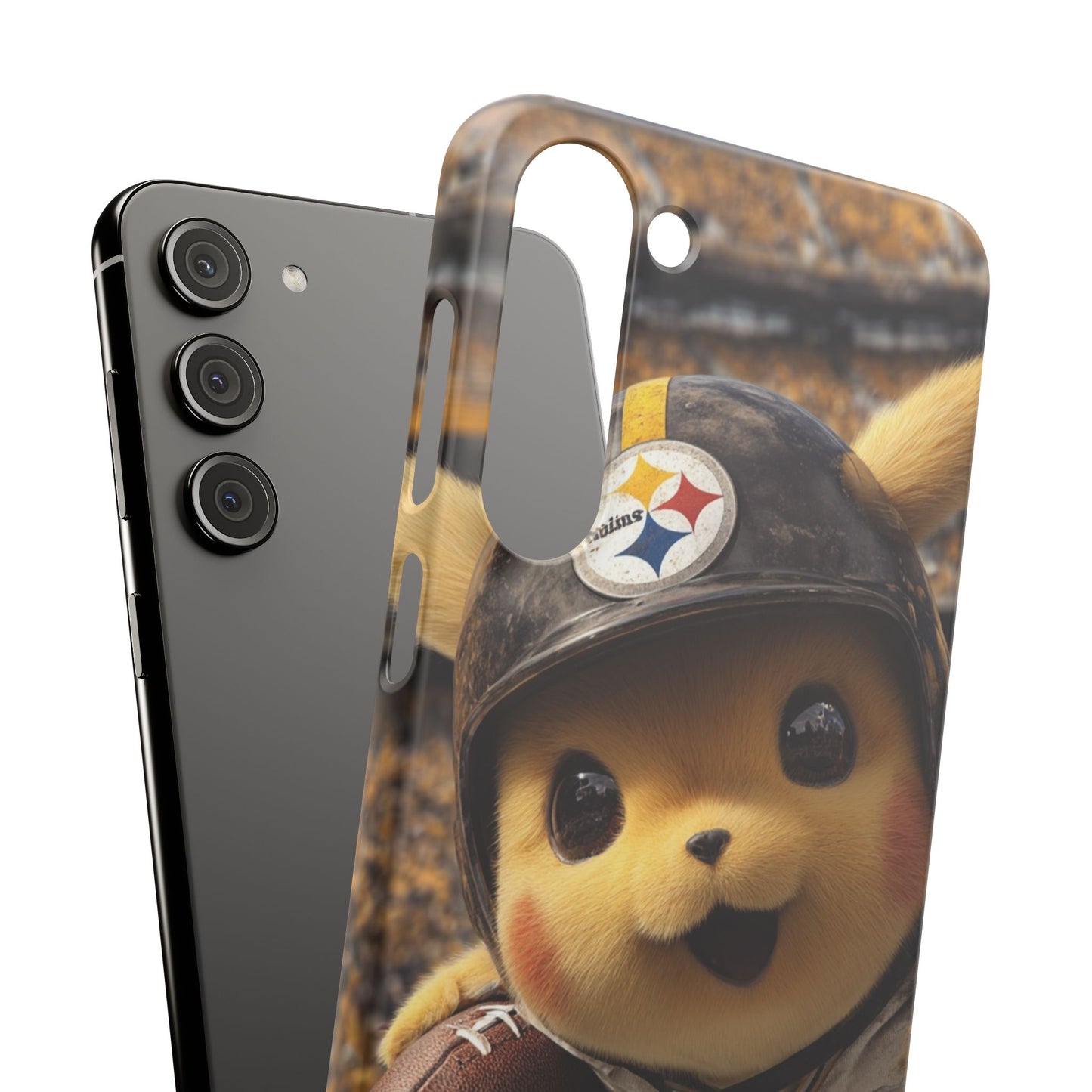 Fun Character Sports Snap Case, Phone Case, Fun Tech Accessory, Cute Gift for Gamers, Football Lovers, Kids.