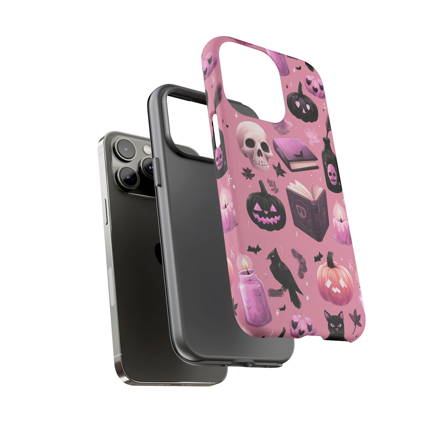 Spooky Phone Case - Halloween Design, Cute Costume Accessory, Fall Decor, Gift for Cat Lovers, Witchy Vibes, Trick or Treat