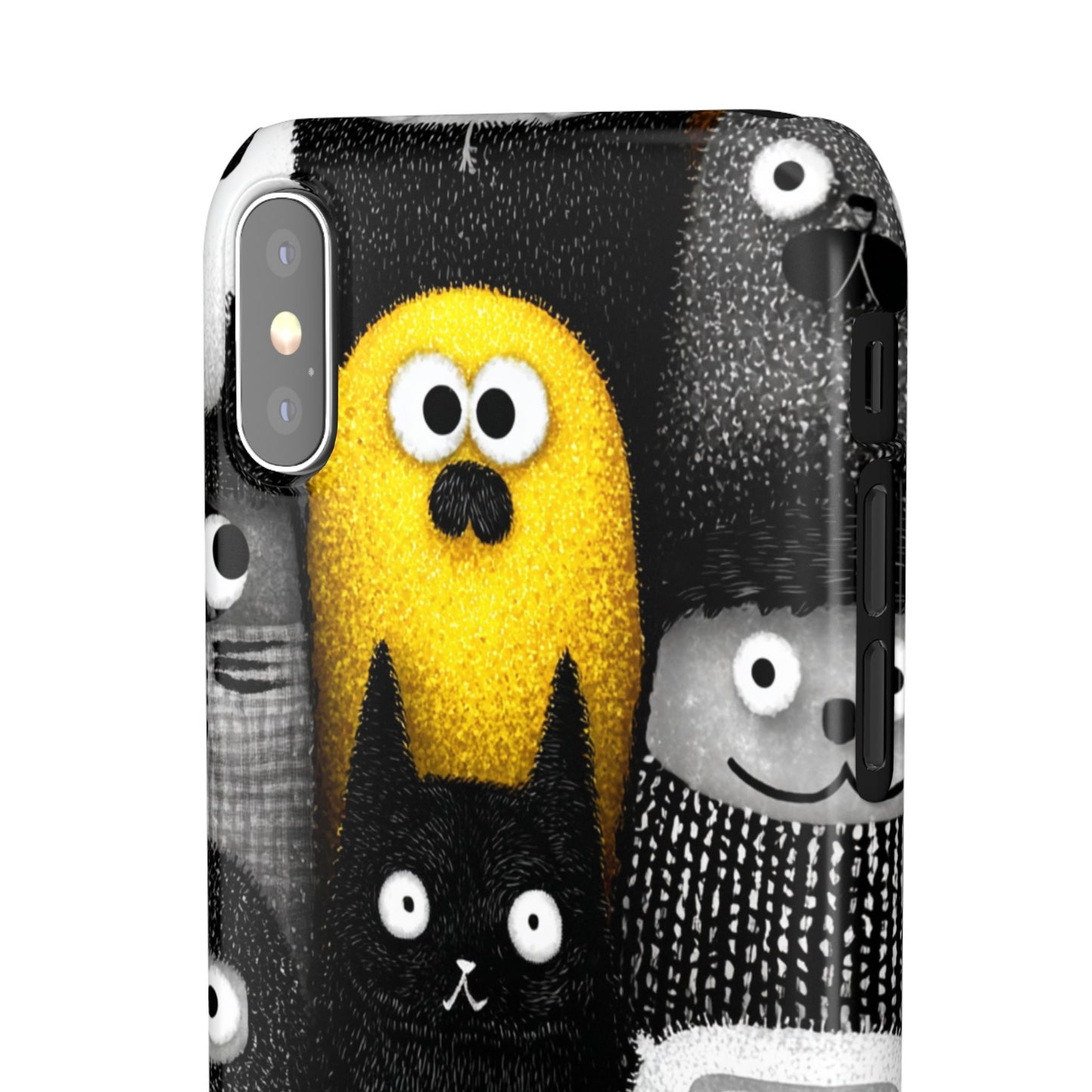 Colorful Character Snap Cases, Cute Phone Cover, Unique Gift for Kids, Fun Accessory, Perfect for Birthdays, Holidays