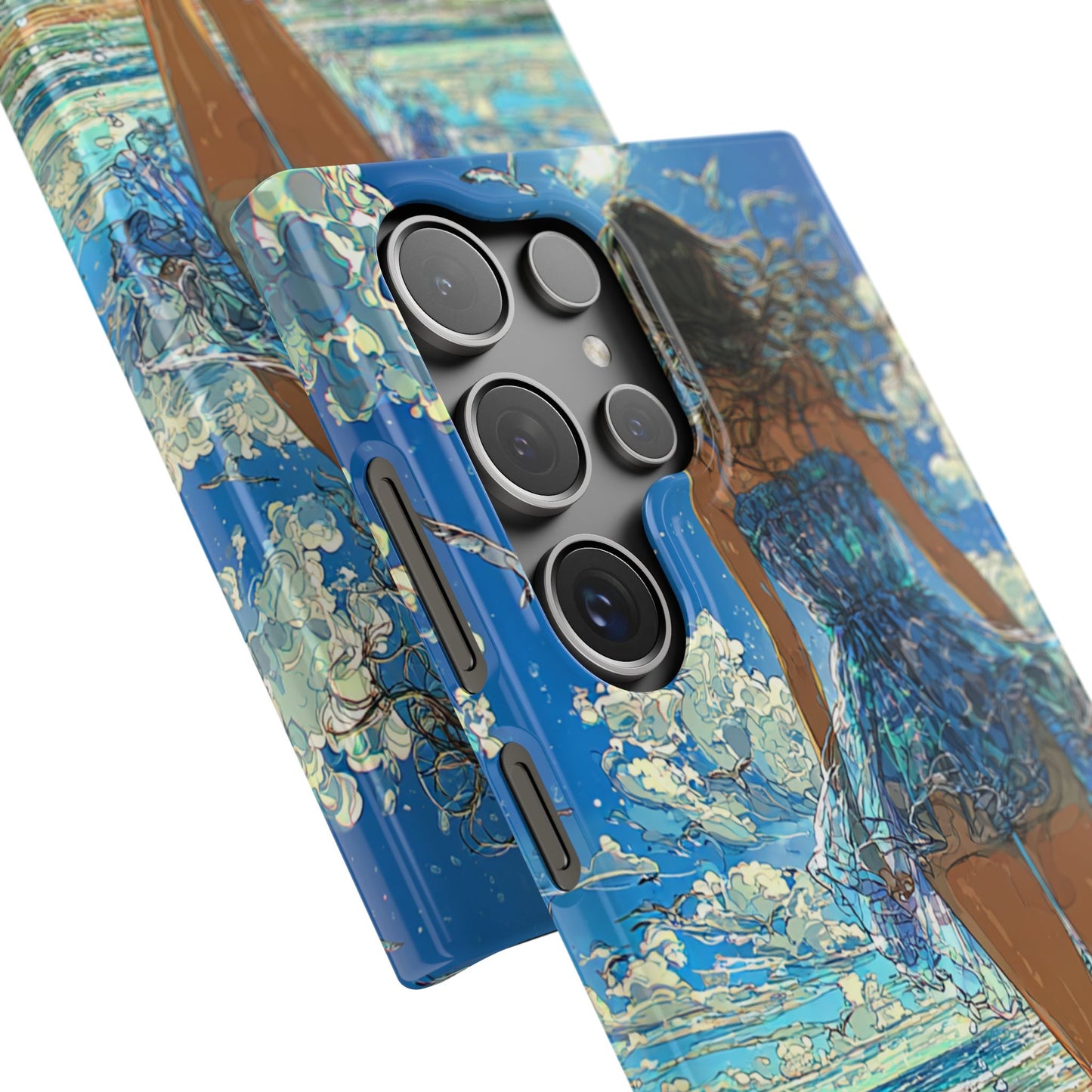 Summer Breeze Snap Case, Ocean Art Phone Cover, Beach Vibes Cell Case, Gift for Her, Custom Phone Accessory