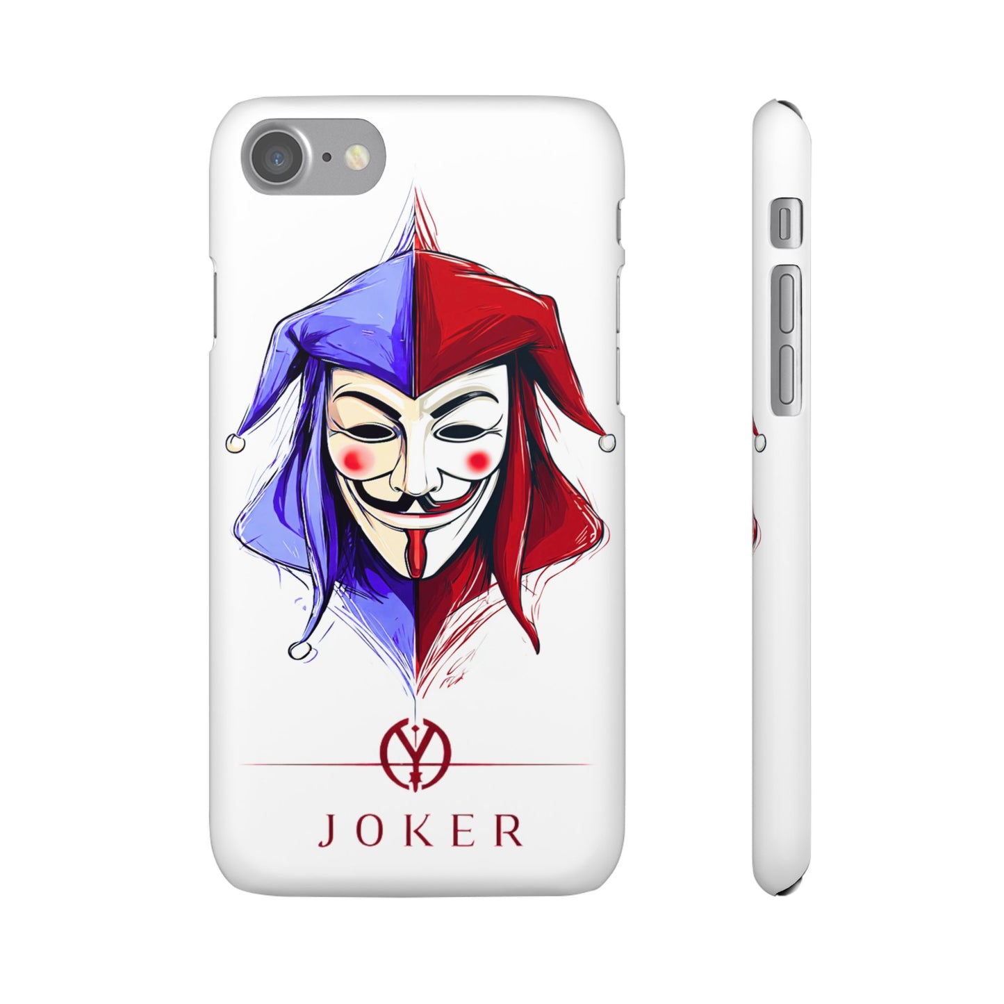 Joker & Anonimous Reunited Guy Fawkes Art Snap Case and Protective Phone Cover For iPhone and Samsung