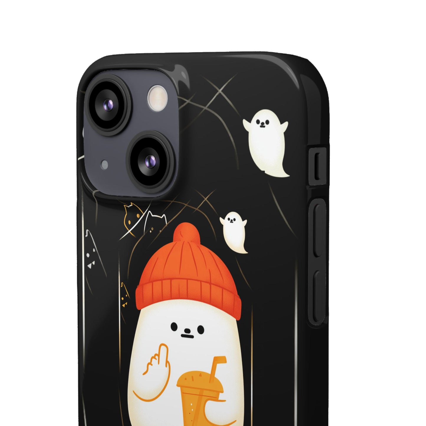 Spook You Halloween Ghost Snap Case Kawaii Protective Phone Cover for iPhone and Samsung