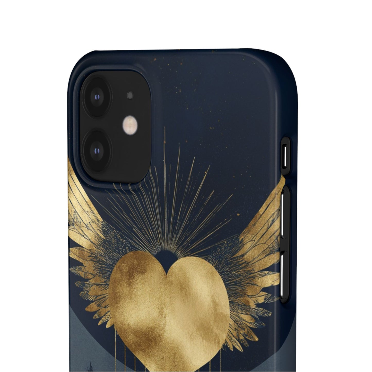Heart Wing Snap Case, Elegant Phone Cover, Unique Gift, Artistic Accessory, Protective Case for Love and Romance