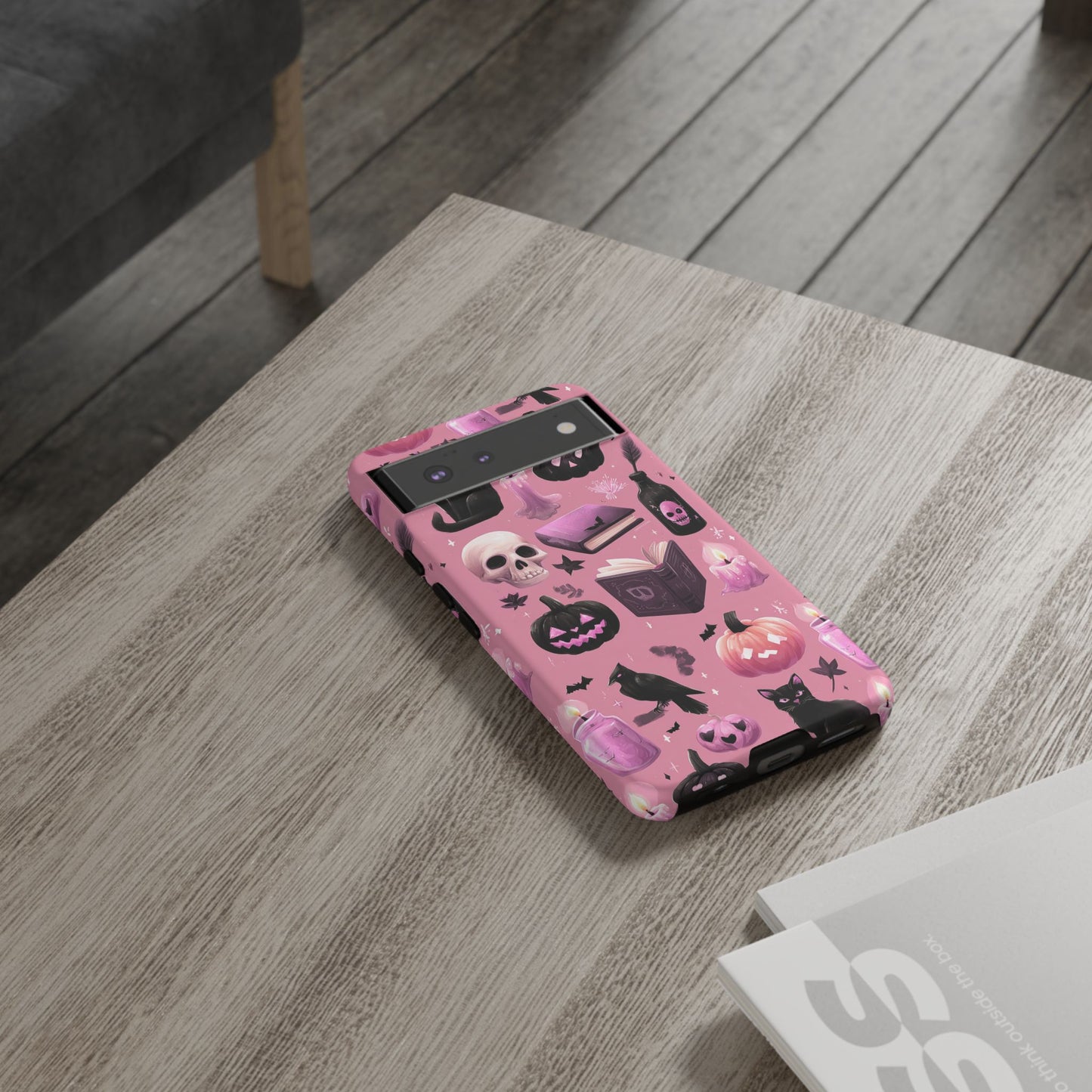 Spooky Phone Case - Halloween Design, Cute Costume Accessory, Fall Decor, Gift for Cat Lovers, Witchy Vibes, Trick or Treat