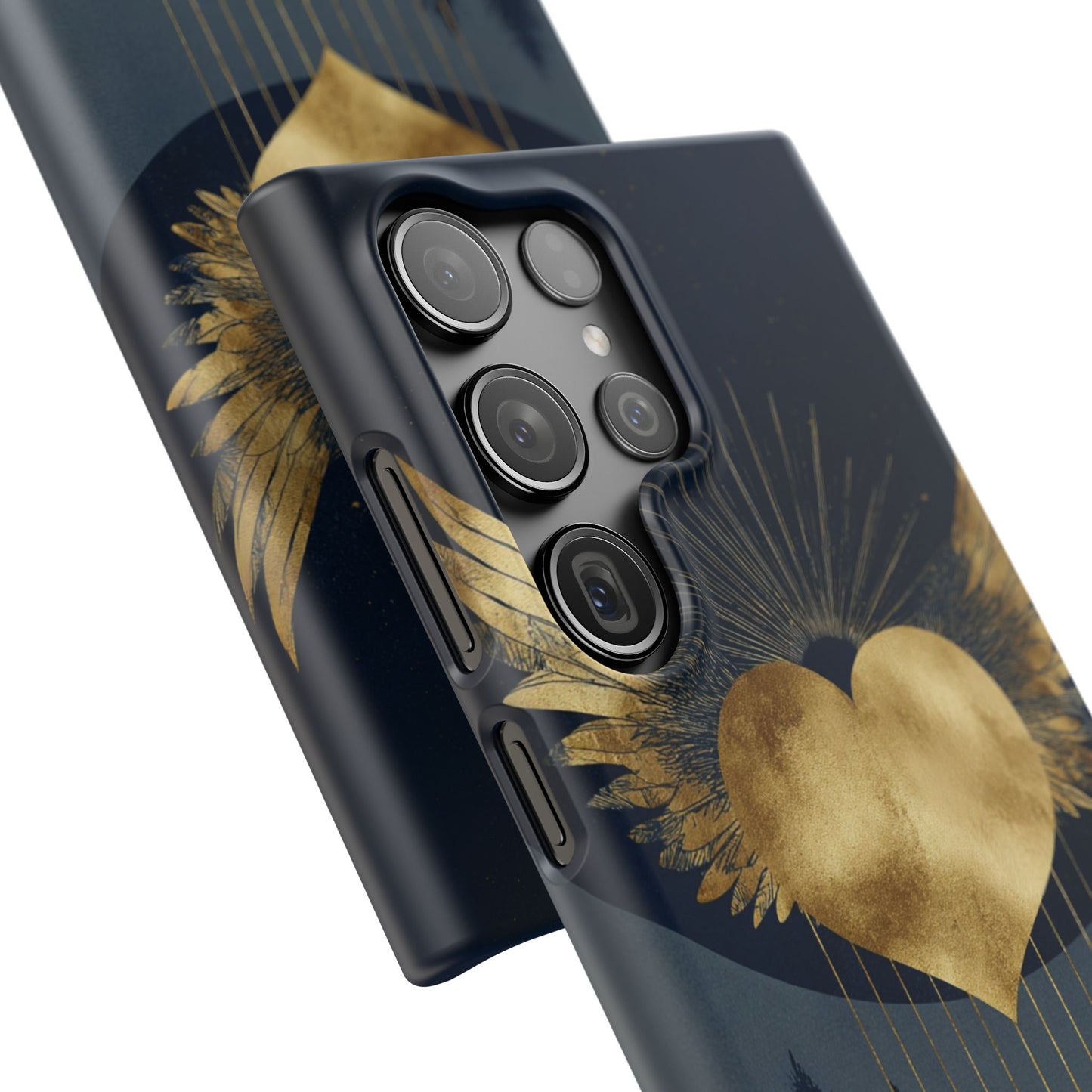 Heart Wing Snap Case, Elegant Phone Cover, Unique Gift, Artistic Accessory, Protective Case for Love and Romance