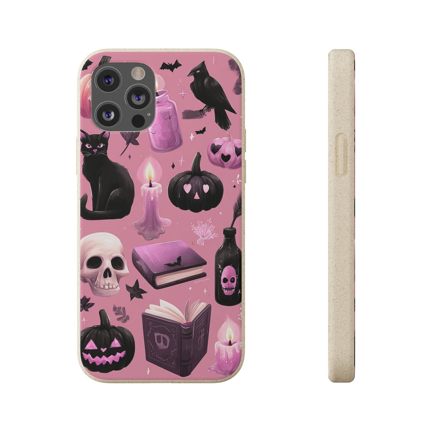 Halloween-Inspired Biodegradable Phone Case, Eco-Friendly Cell Phone Cover, Cute Goth Aesthetic Gift, Sustainable Halloween Decor, [...]