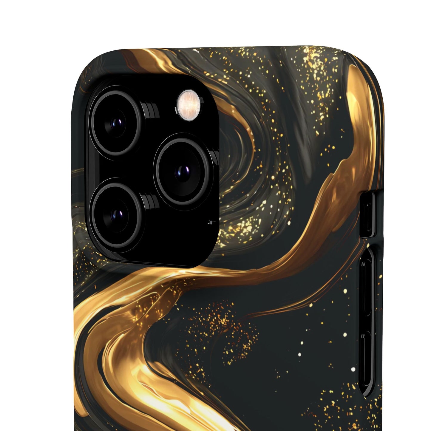 Elegant Gold Swirl Snap Case - Stylish Phone Cover, Modern Accessory, Gift for Her, Luxe Phone Case, Trendy Decor