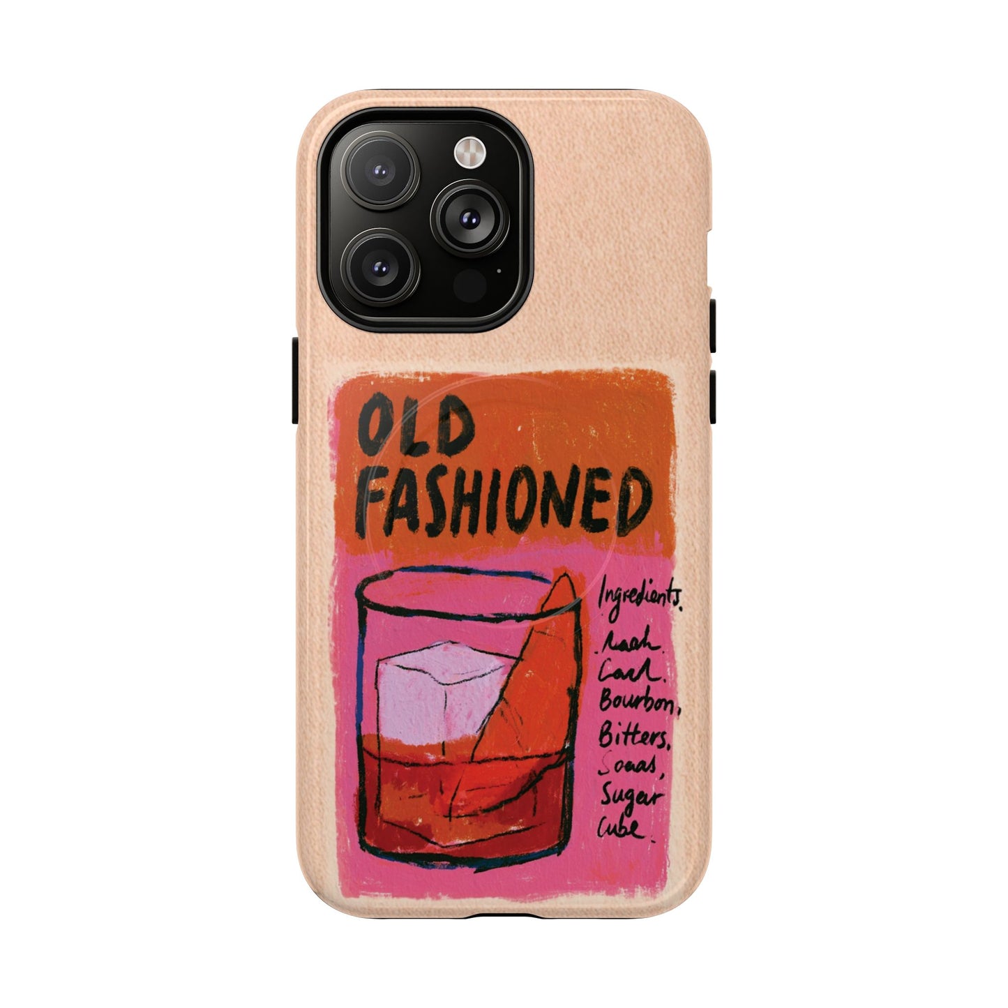 Old Fashioned Phone Case — Retro Cocktail iPhone Magnetic Case