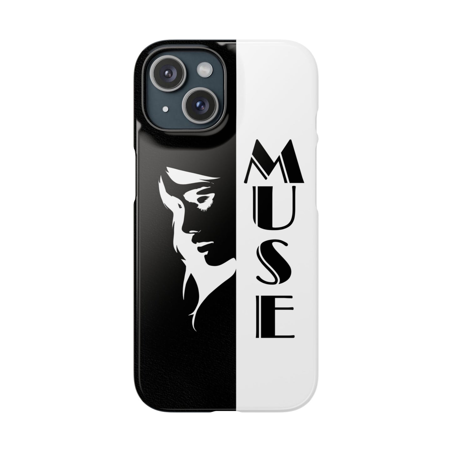 Black And White Bold Muse Snap Case Cover for iPhone and Samsung