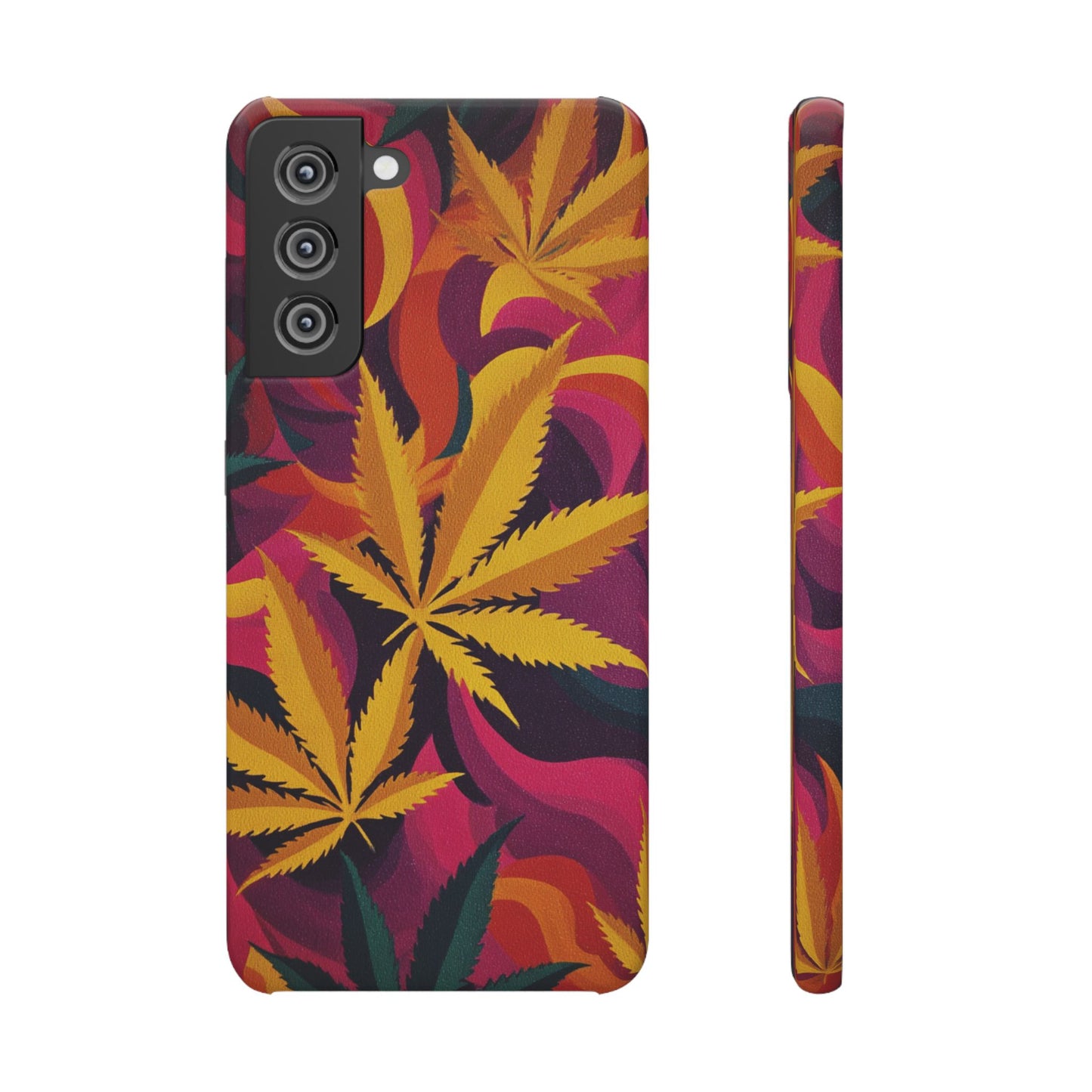 Autumn Vibe Cannabis Snap Case for IPhones and Samsungs Custom