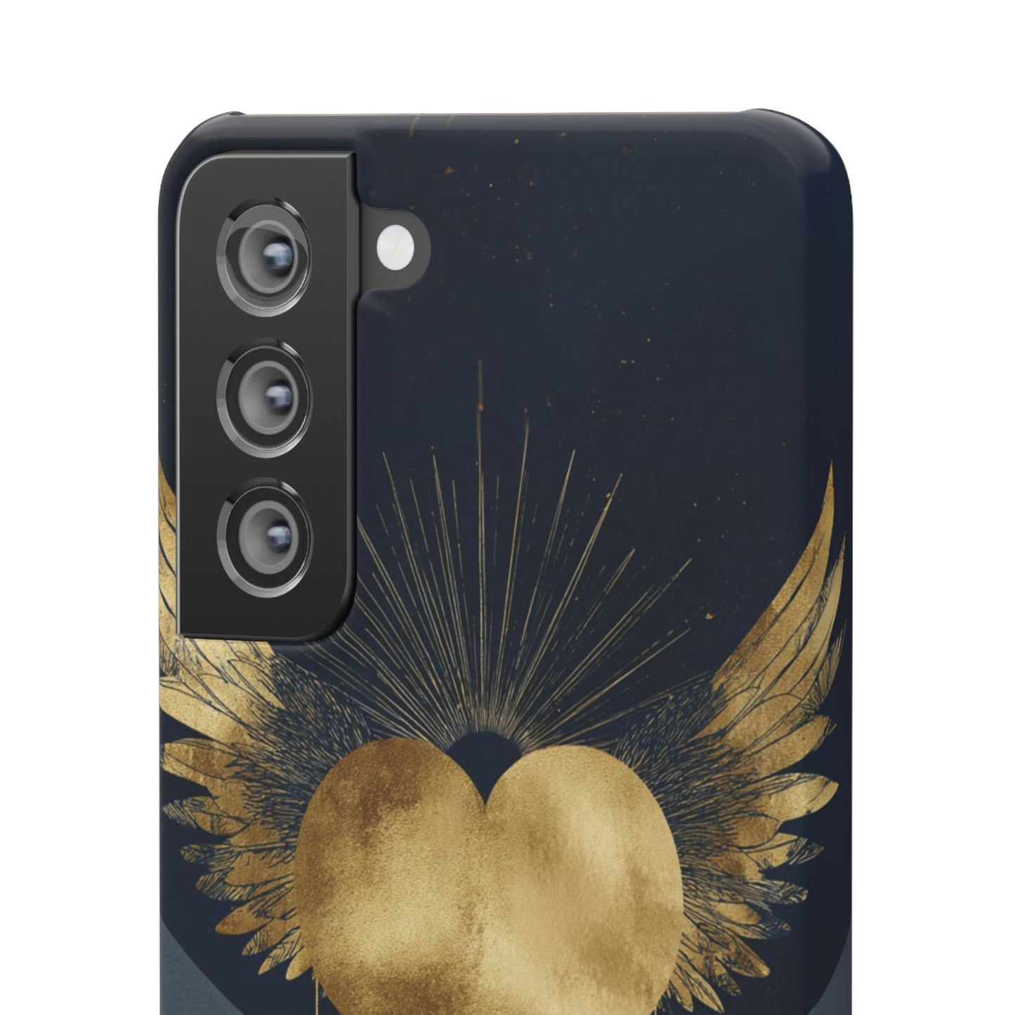 Heart Wing Snap Case, Elegant Phone Cover, Unique Gift, Artistic Accessory, Protective Case for Love and Romance