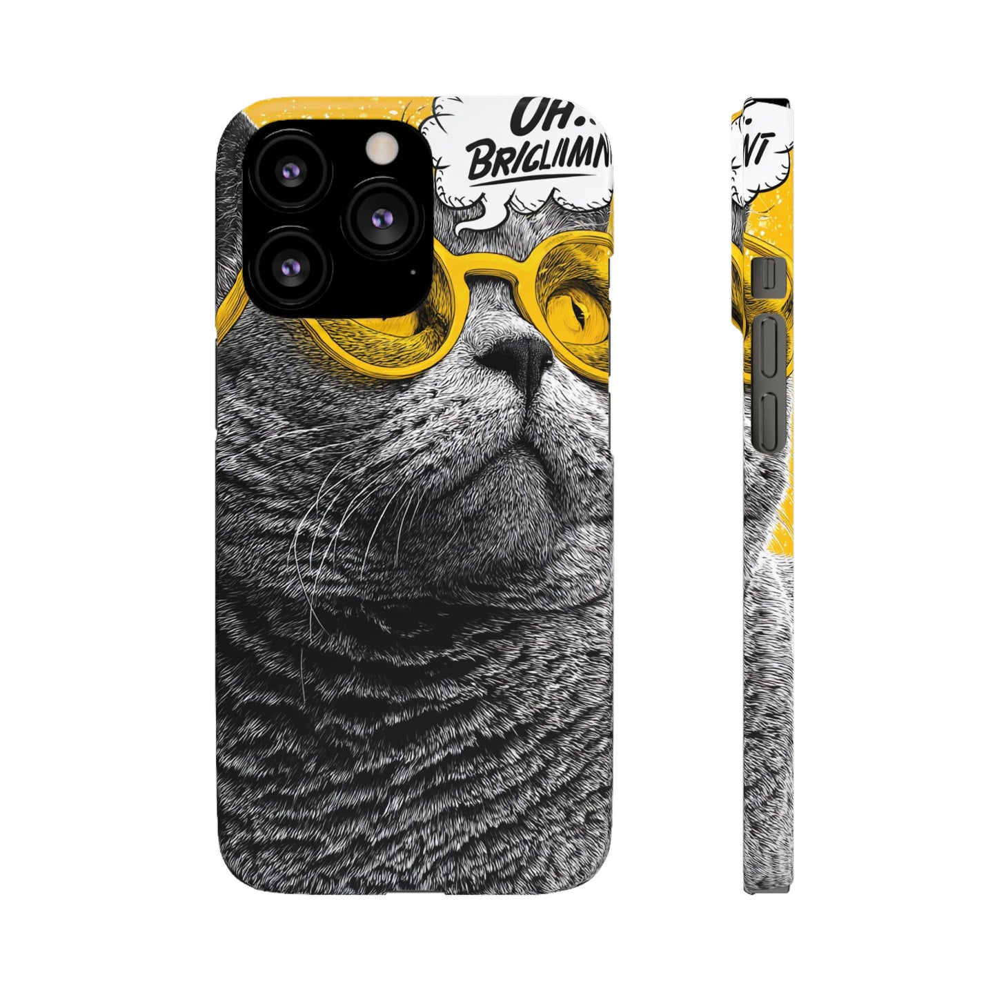 Playful Cat Snap Case - Quirky Phone Cover for Cat Lovers, Gift for Pet Enthusiasts, Funny Accessory for Any Occasion